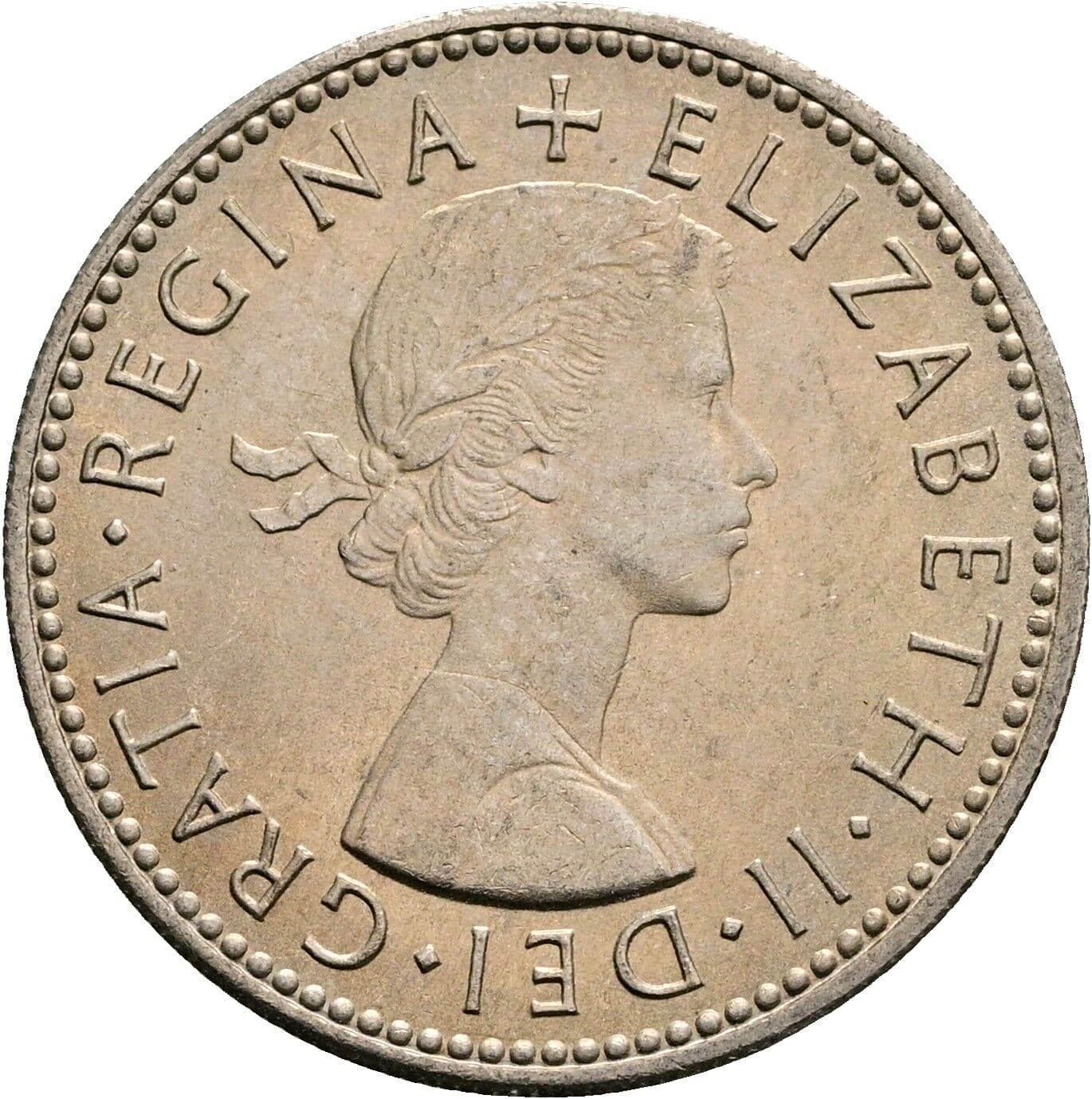 1 Shilling Elisabeth II. 1952-2022 1966 – Vorderseite