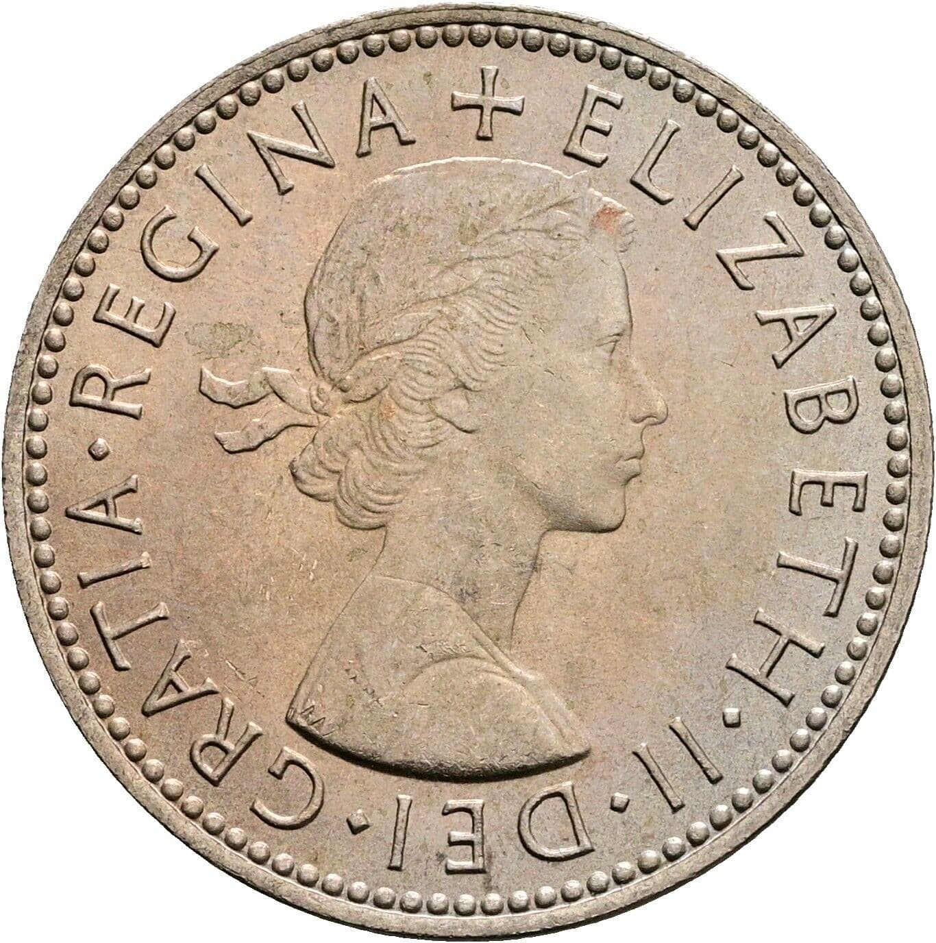 1 Shilling Elisabeth II. 1952-2022 1966 – Vorderseite