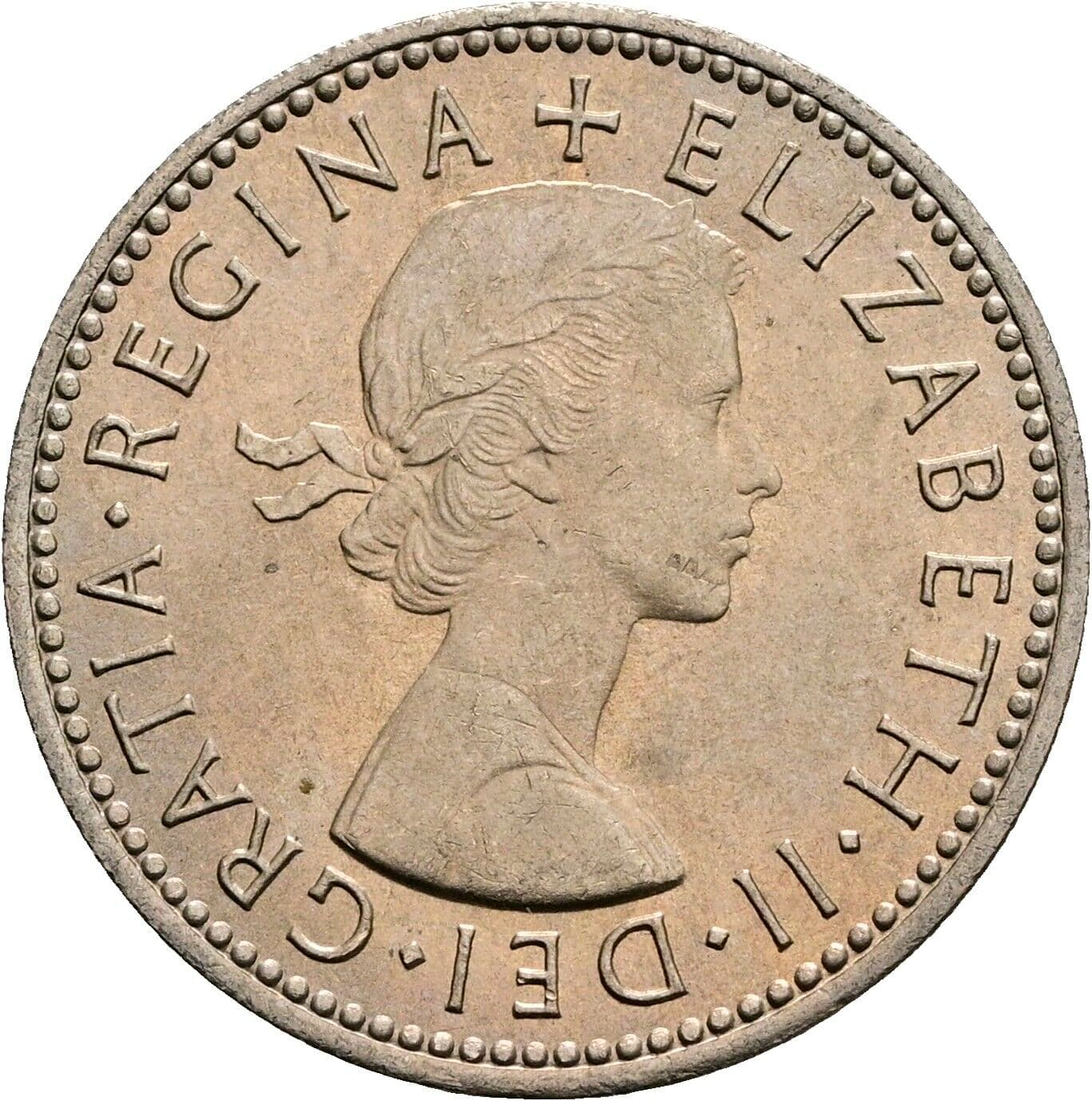 1 Shilling Elisabeth II. 1952-2022 1966 – Vorderseite