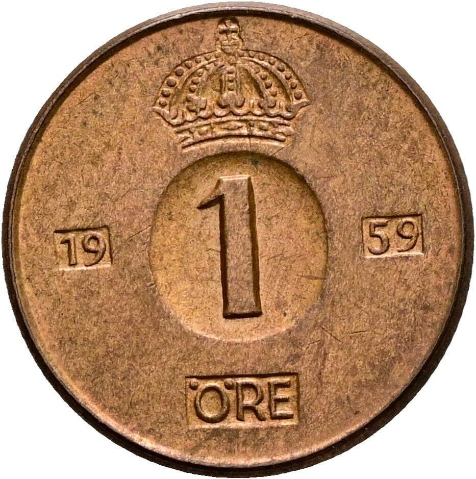 1 Öre 1959 – Vorderseite