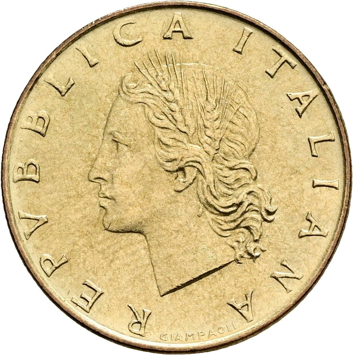 20 Lire 1973 – Vorderseite