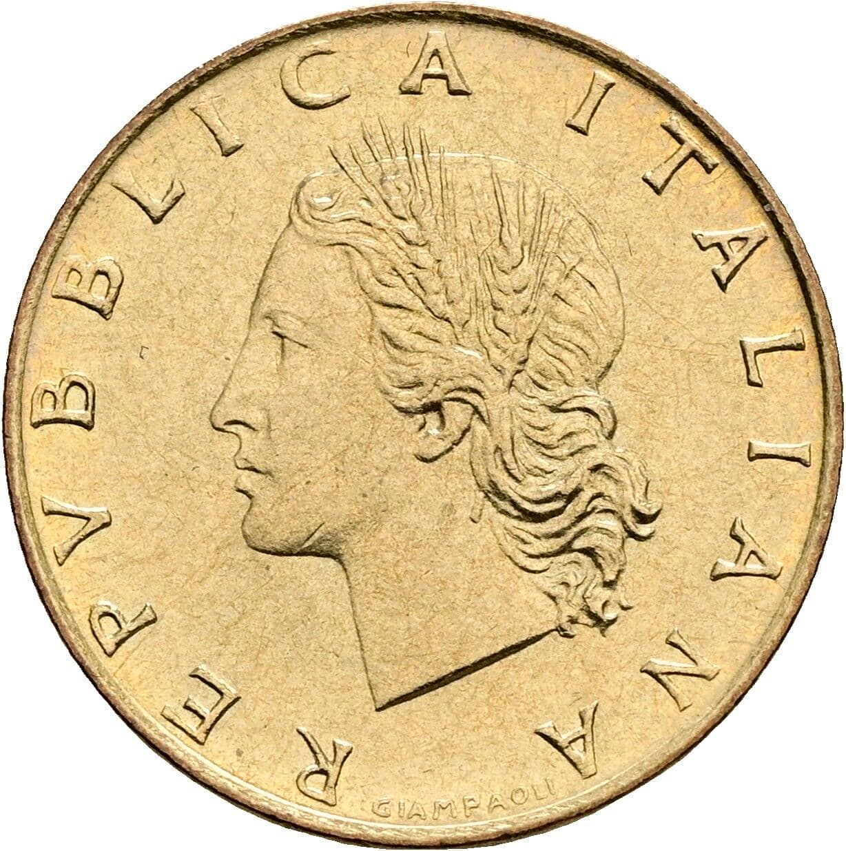 20 Lire 1973 – Vorderseite
