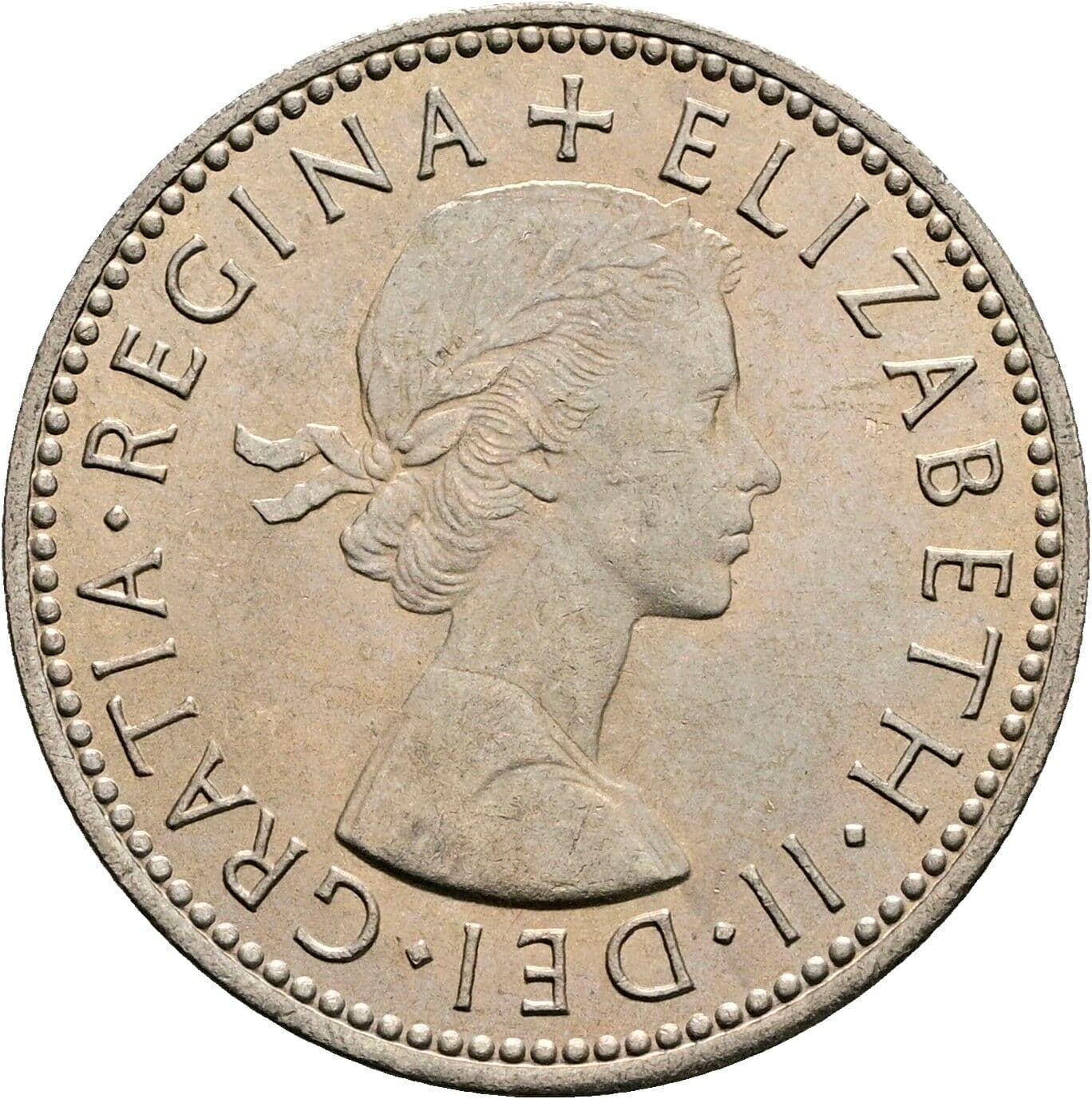 1 Shilling Elisabeth II. 1952-2022 1966 – Vorderseite