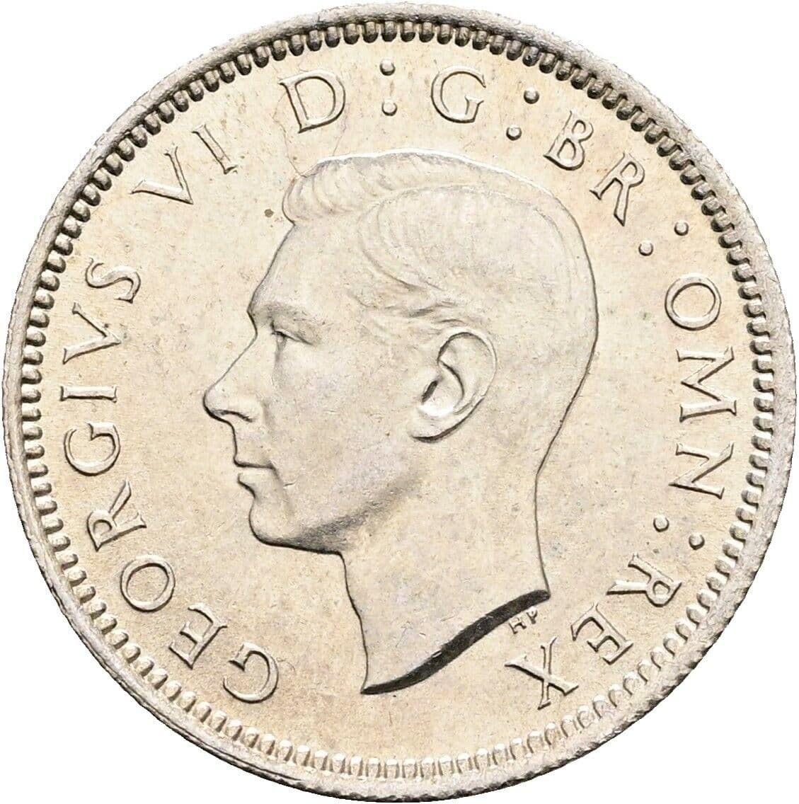 6 Pence George VI. 1936-1952 1943 – Vorderseite