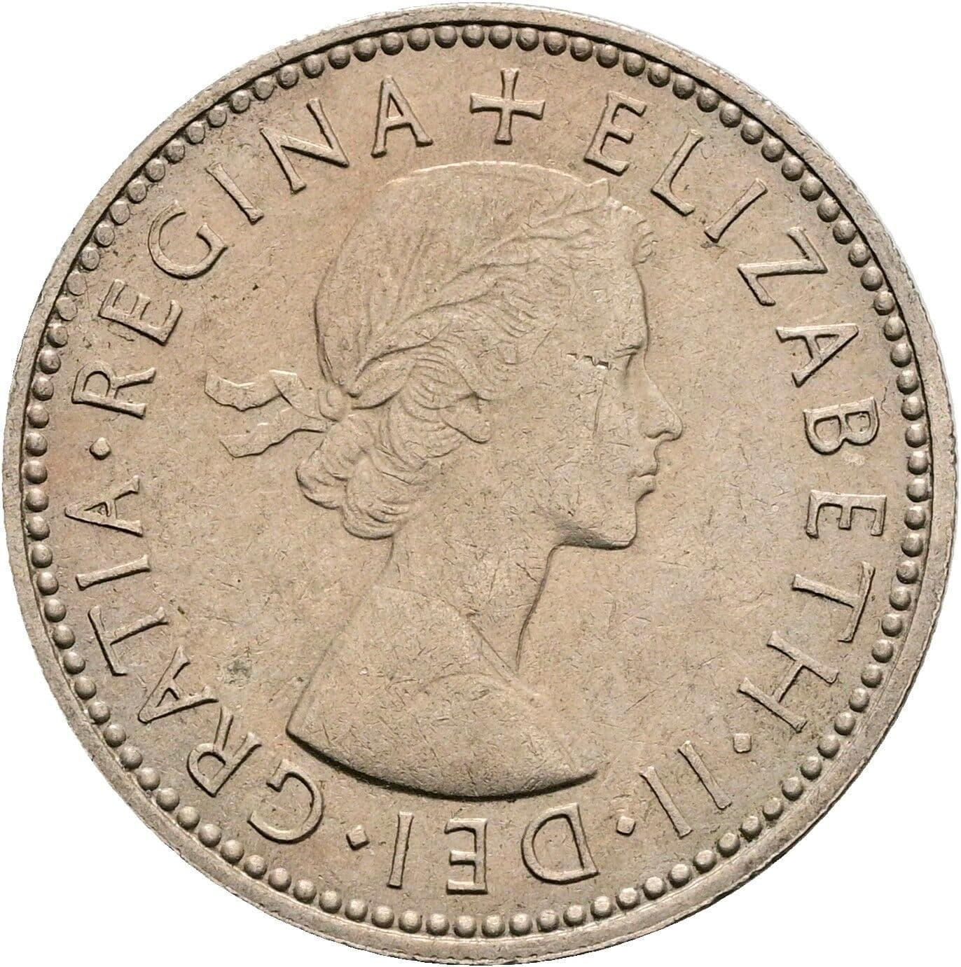 1 Shilling Elisabeth II. 1952-2022 1966 – Vorderseite