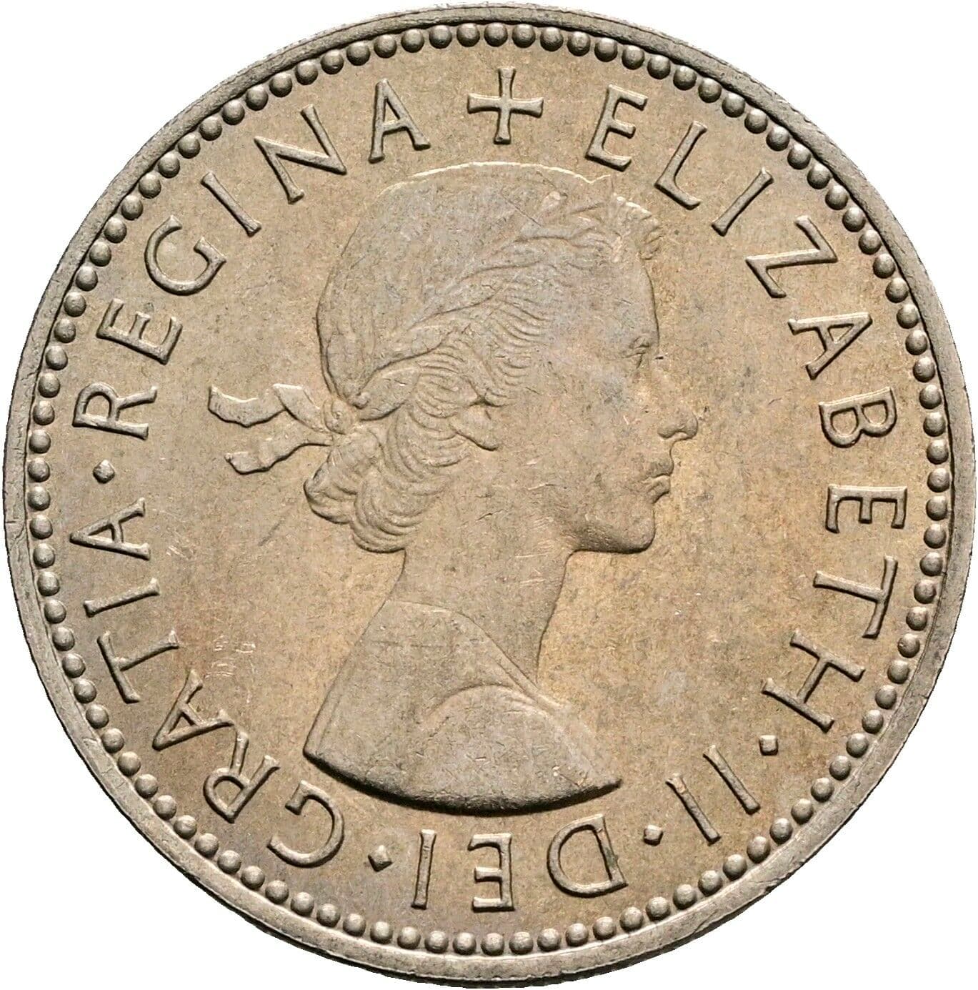 1 Shilling Elisabeth II. 1952-2022 1966 – Vorderseite