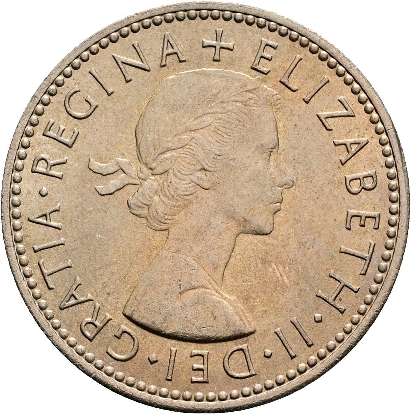 1 Shilling Elisabeth II. 1952-2022 1966 – Vorderseite