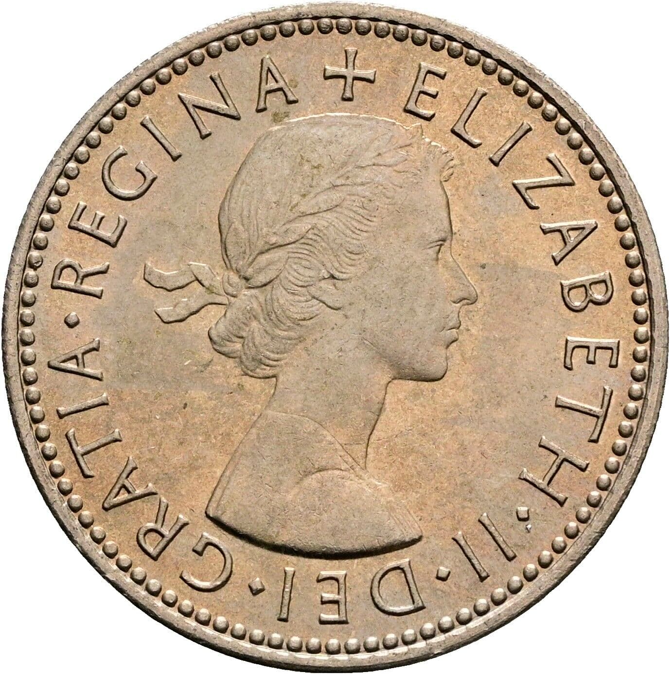 1 Shilling Elisabeth II. 1952-2022 1965 – Vorderseite