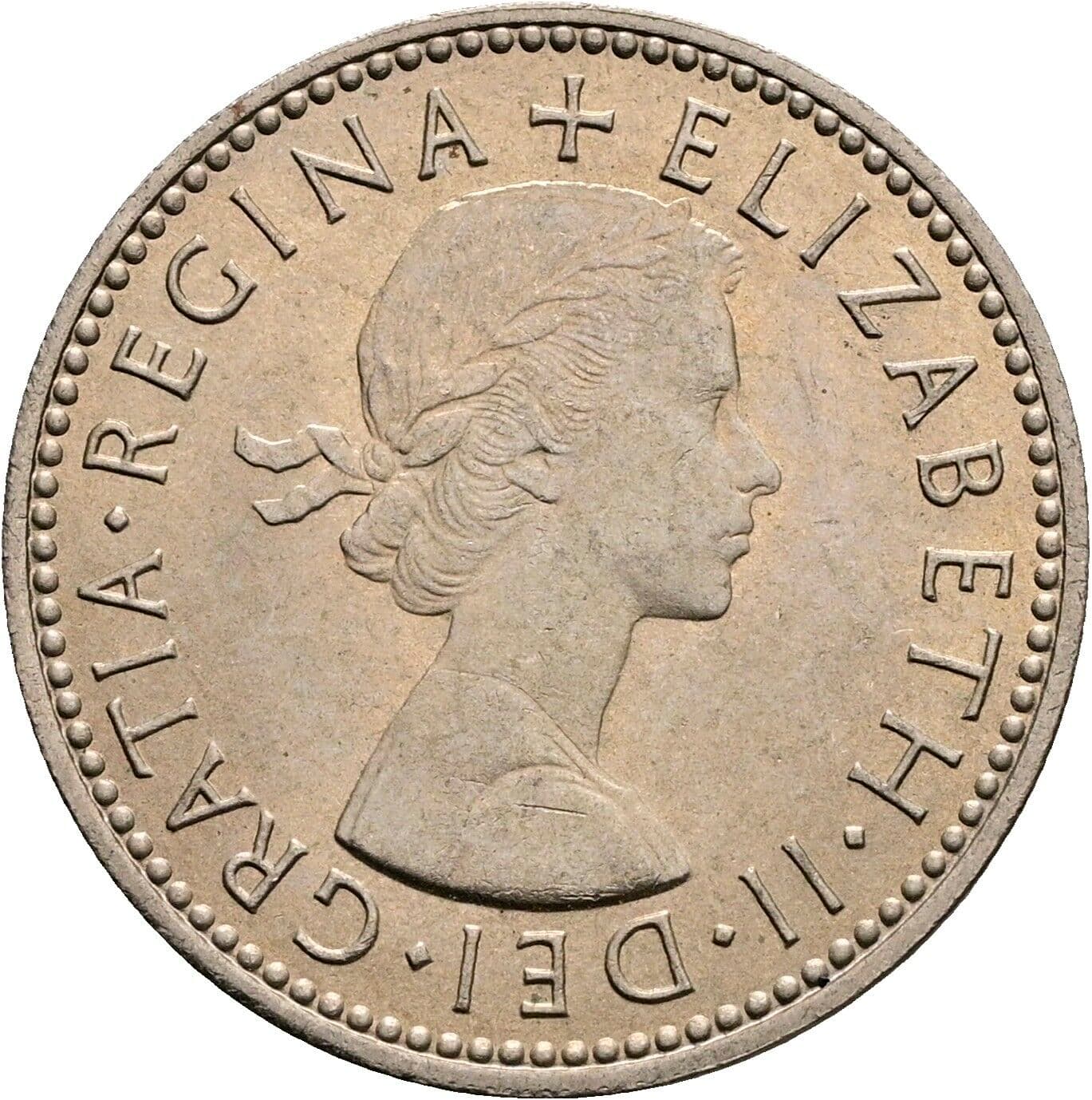 1 Shilling Elisabeth II. 1952-2022 1966 – Vorderseite