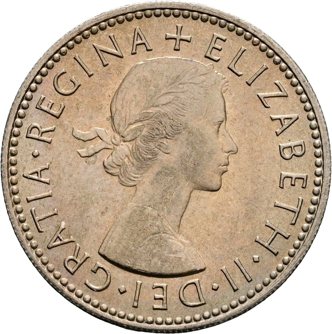 1 Shilling Elisabeth II. 1952-2022 1965 – Vorderseite