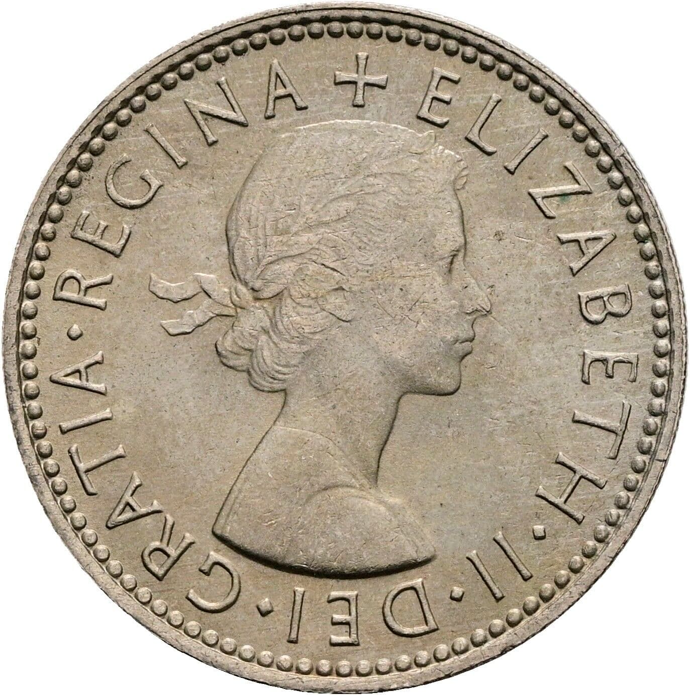 1 Shilling Elisabeth II. 1952-2022 1965 – Vorderseite