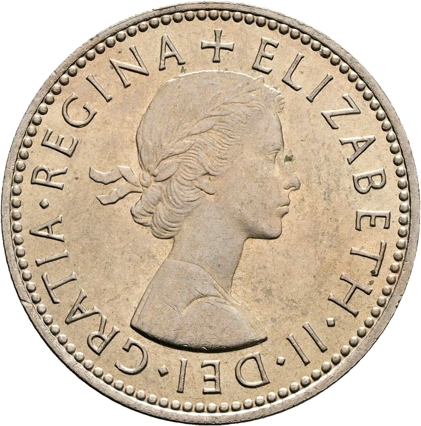 1 Shilling Elisabeth II. 1952-2022 1966 – Vorderseite