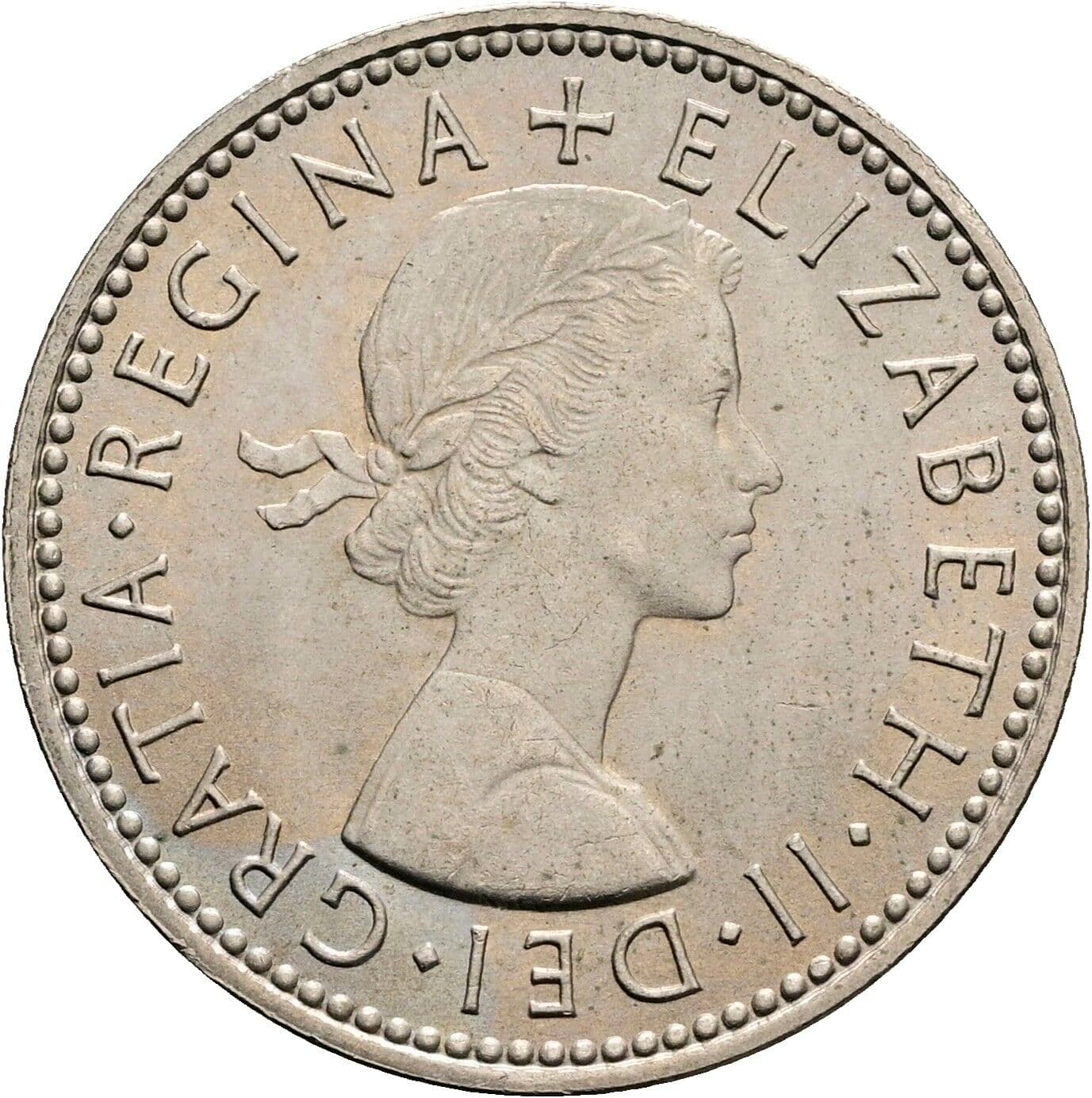 1 Shilling Elisabeth II. 1952-2022 1965 – Vorderseite