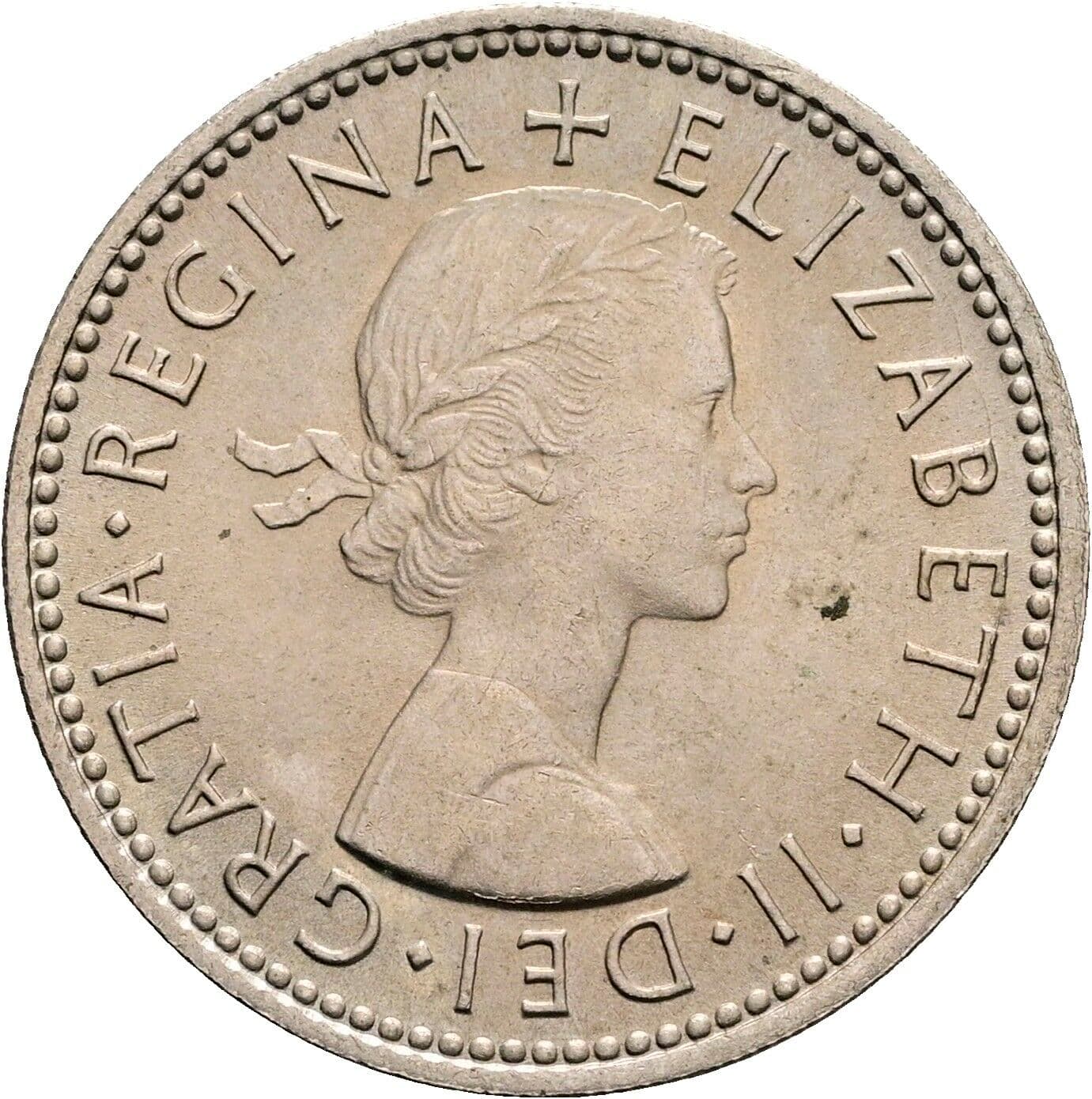 1 Shilling Elisabeth II. 1952-2022 1963 – Vorderseite