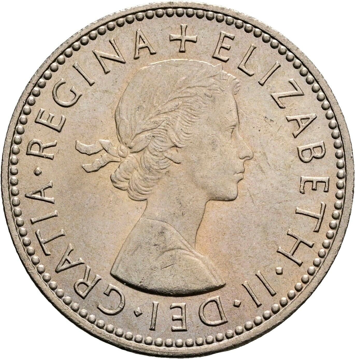 1 Shilling Elisabeth II. 1952-2022 1966 – Vorderseite