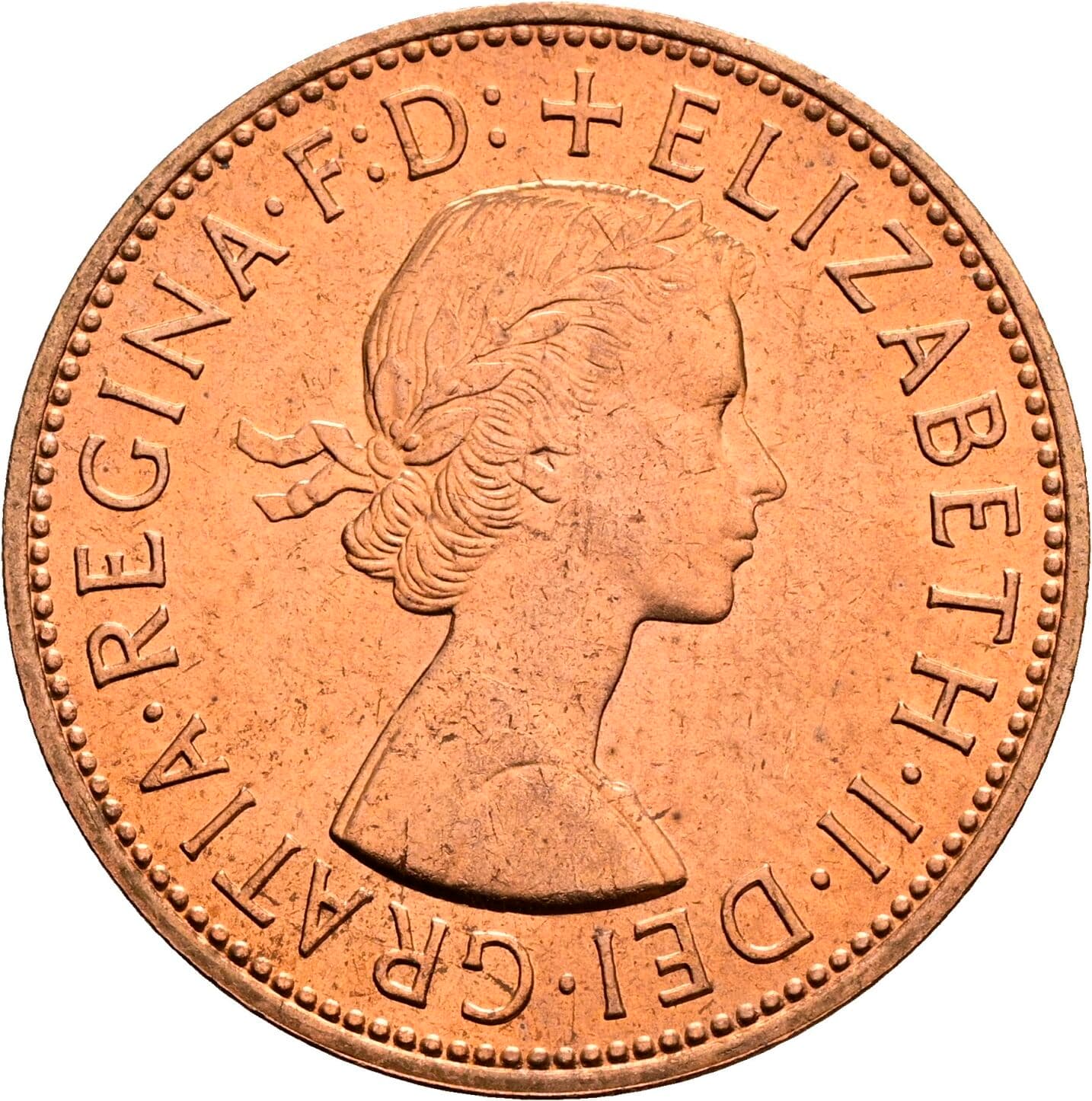 One Penny Elisabeth II. 1952-2022 1967 – Vorderseite