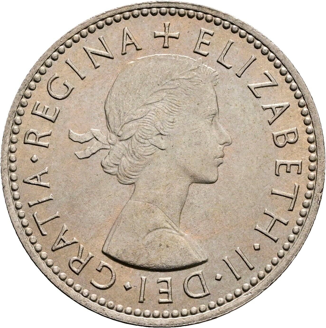 1 Shilling Elisabeth II. 1952-2022 1966 – Vorderseite