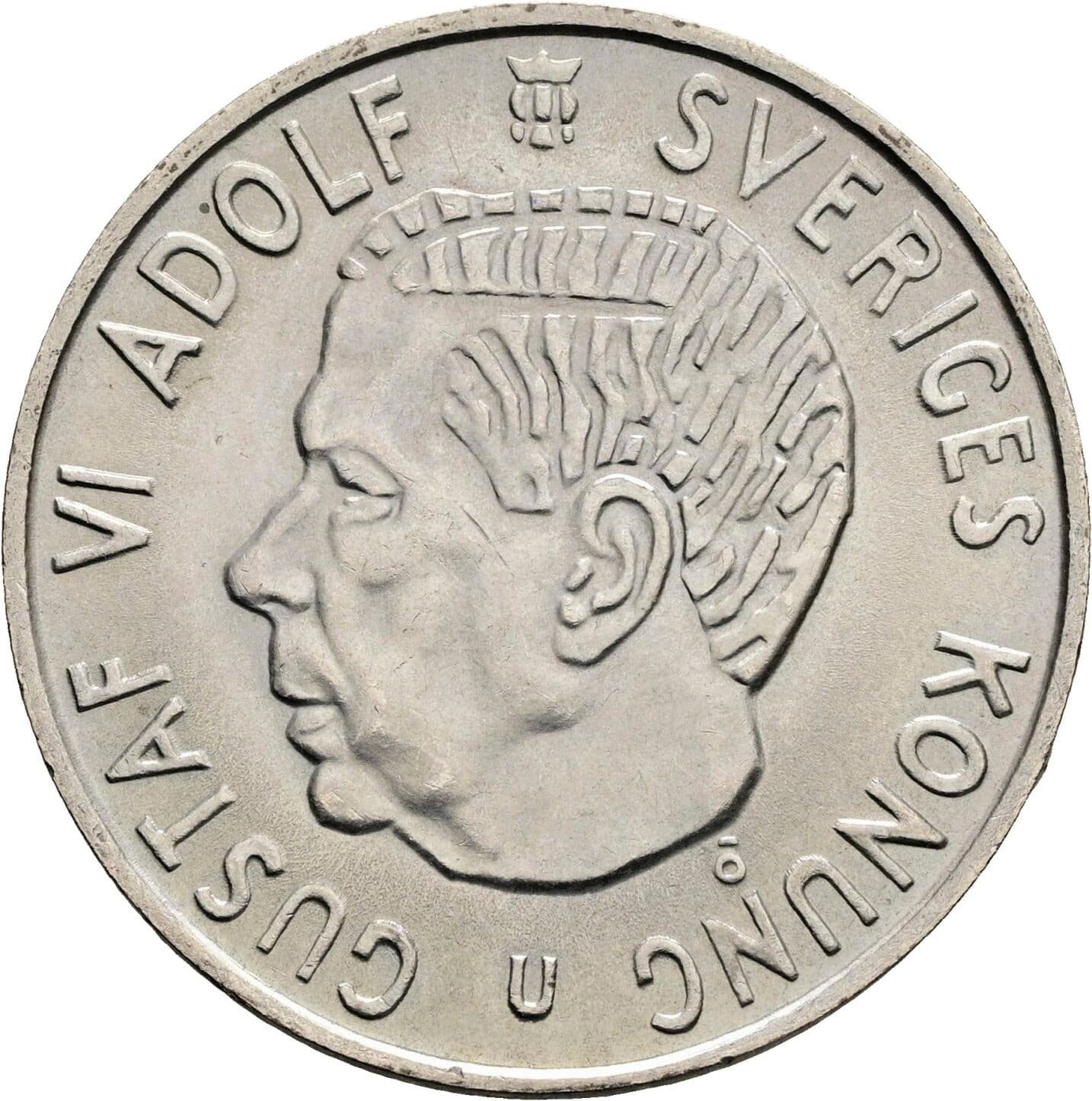2 Kronor Gustav VI. Adolf (1950-1973) 1971 – Vorderseite