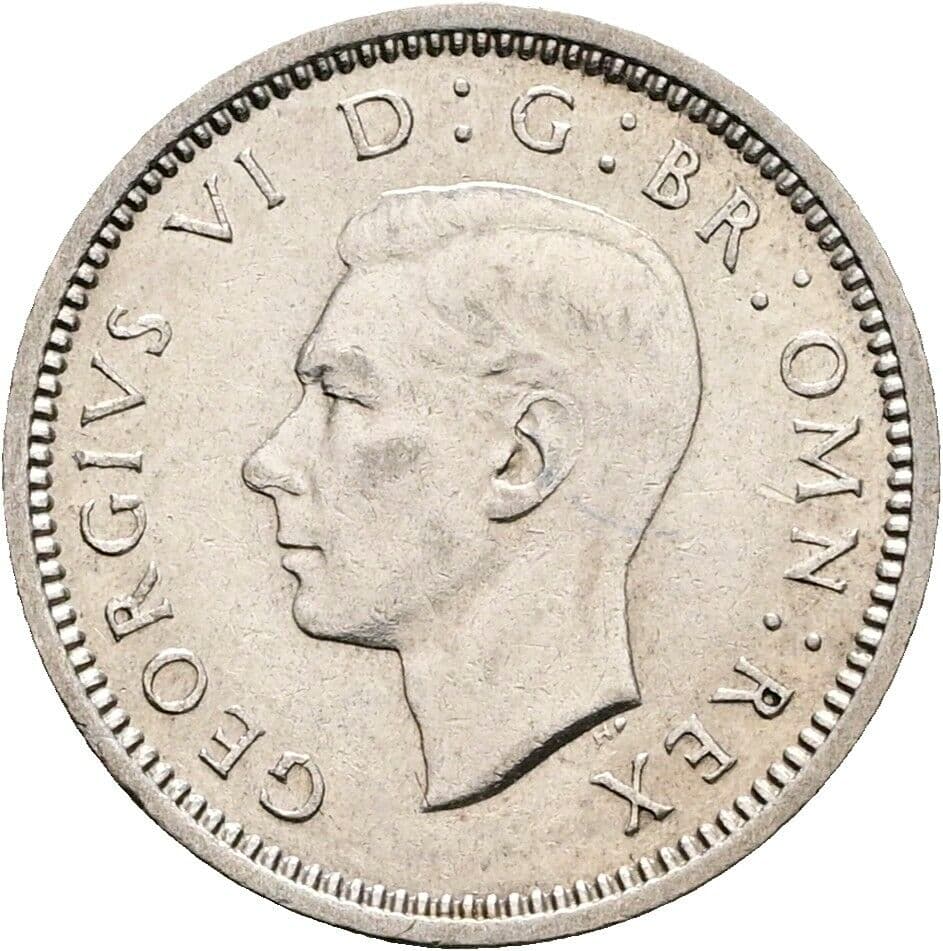 3 Pence George VI. 1936-1952 1940 – Vorderseite