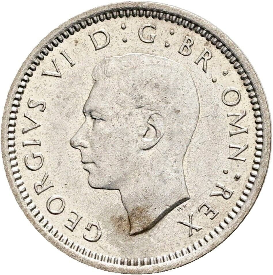 3 Pence Georg VI. (1936-1952) 1940 – Vorderseite