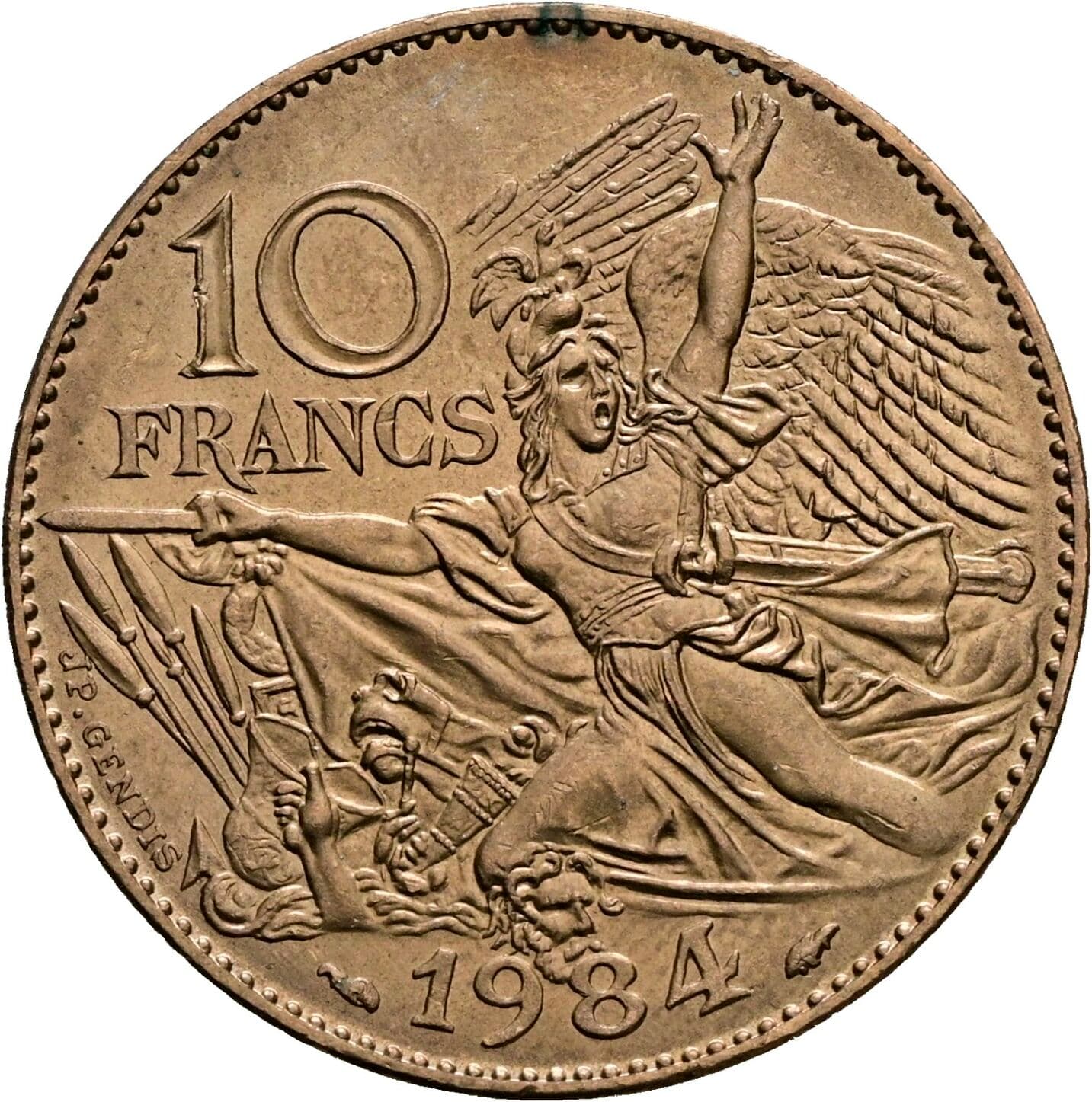 10 Francs 1984 – Vorderseite