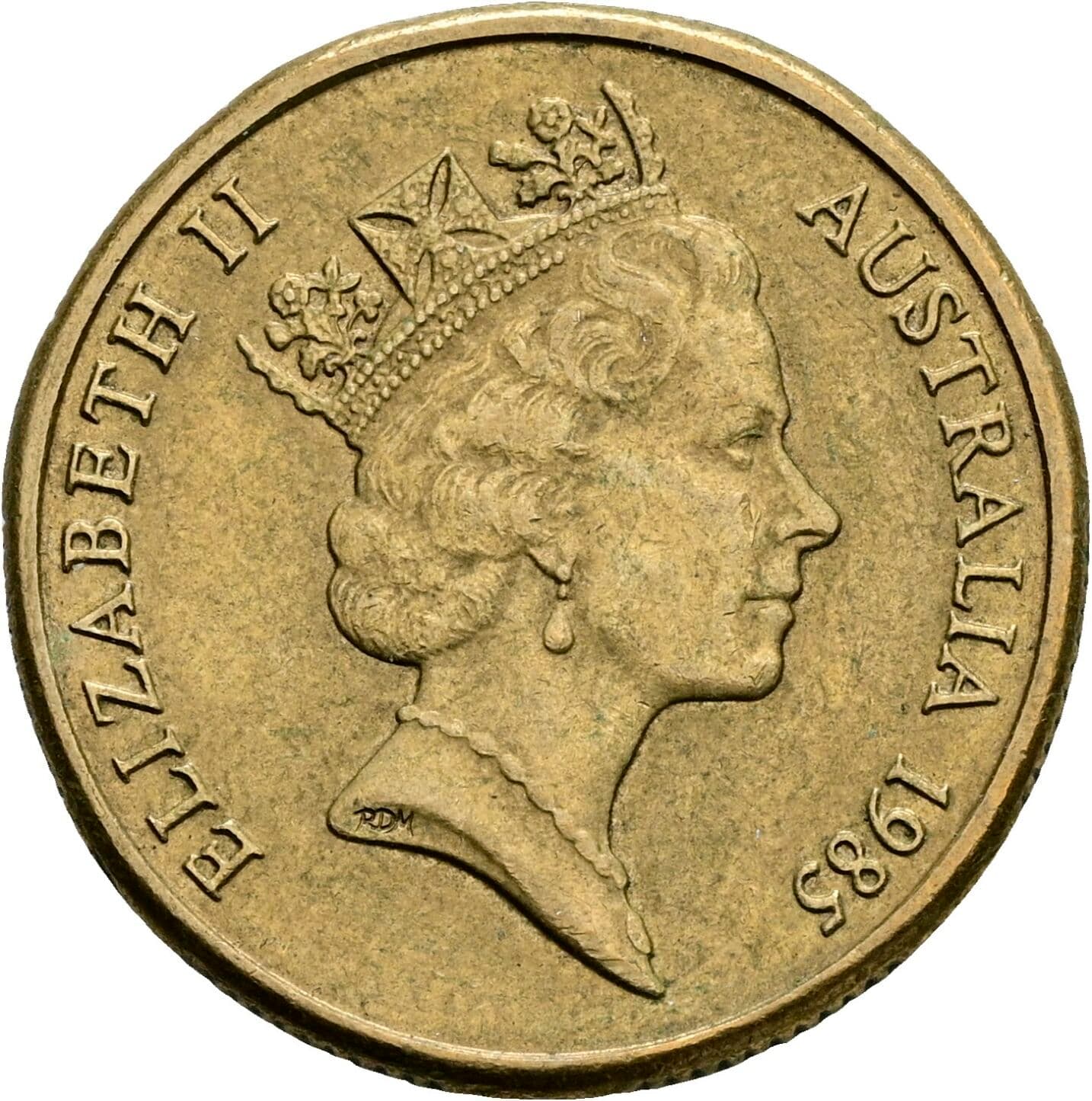 1 Dollar Elisabeth II. 1952-2022 1985 – Vorderseite