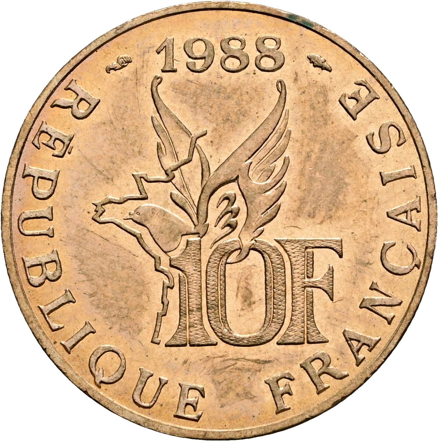 10 Francs 1988 – Vorderseite