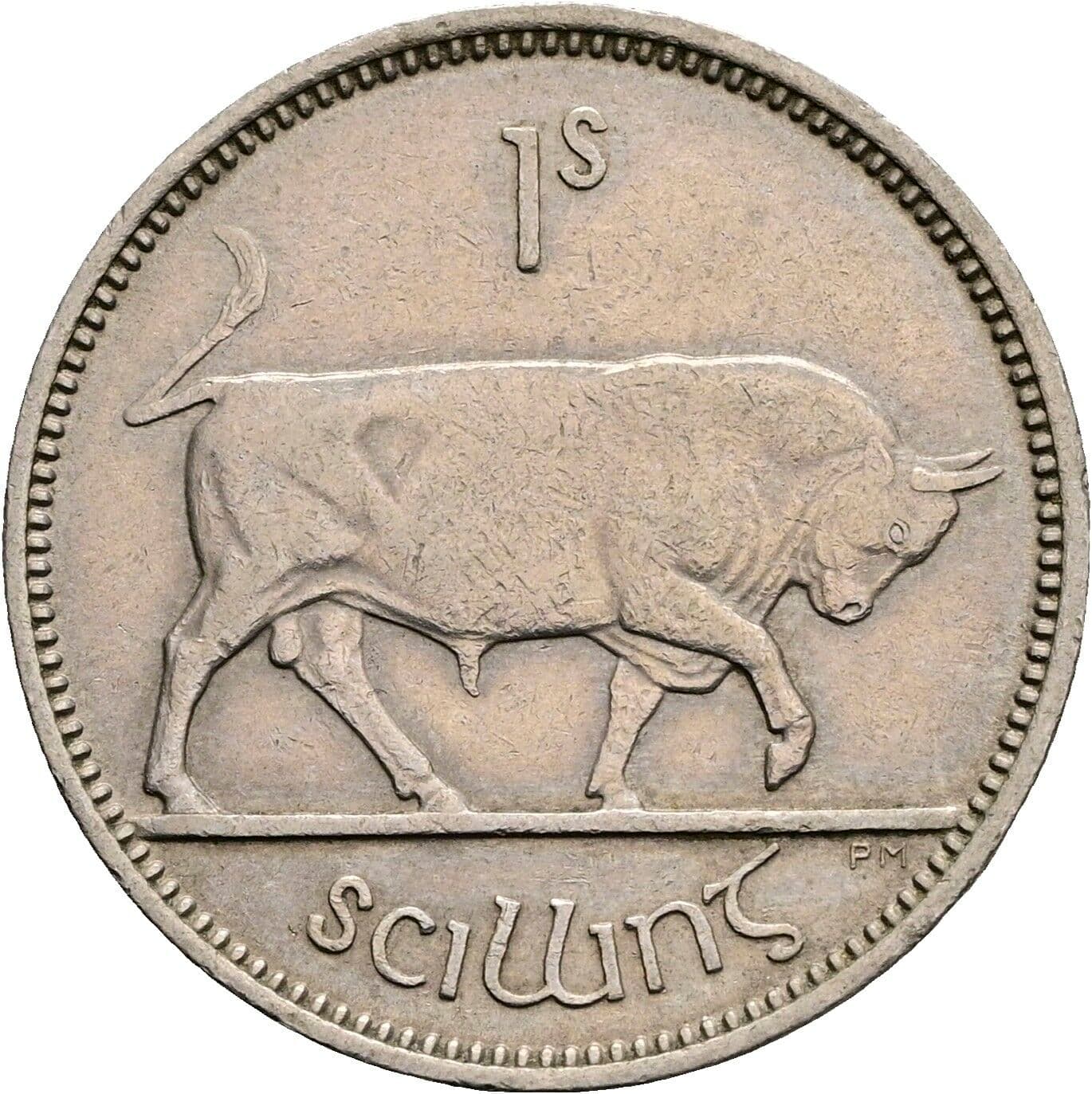 1 Scilling 1955 – Vorderseite