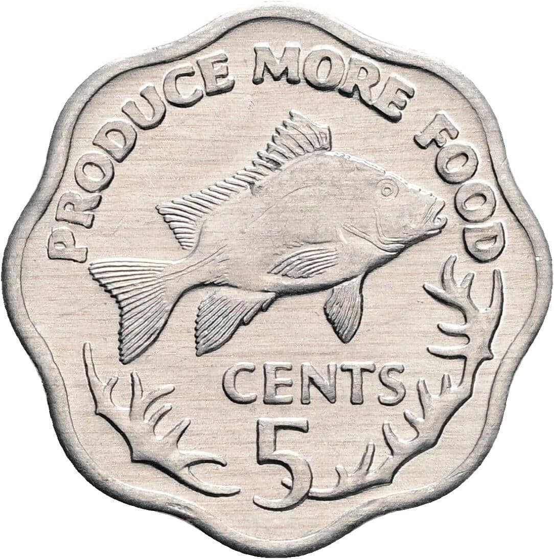 5 Cents 1977 – Vorderseite