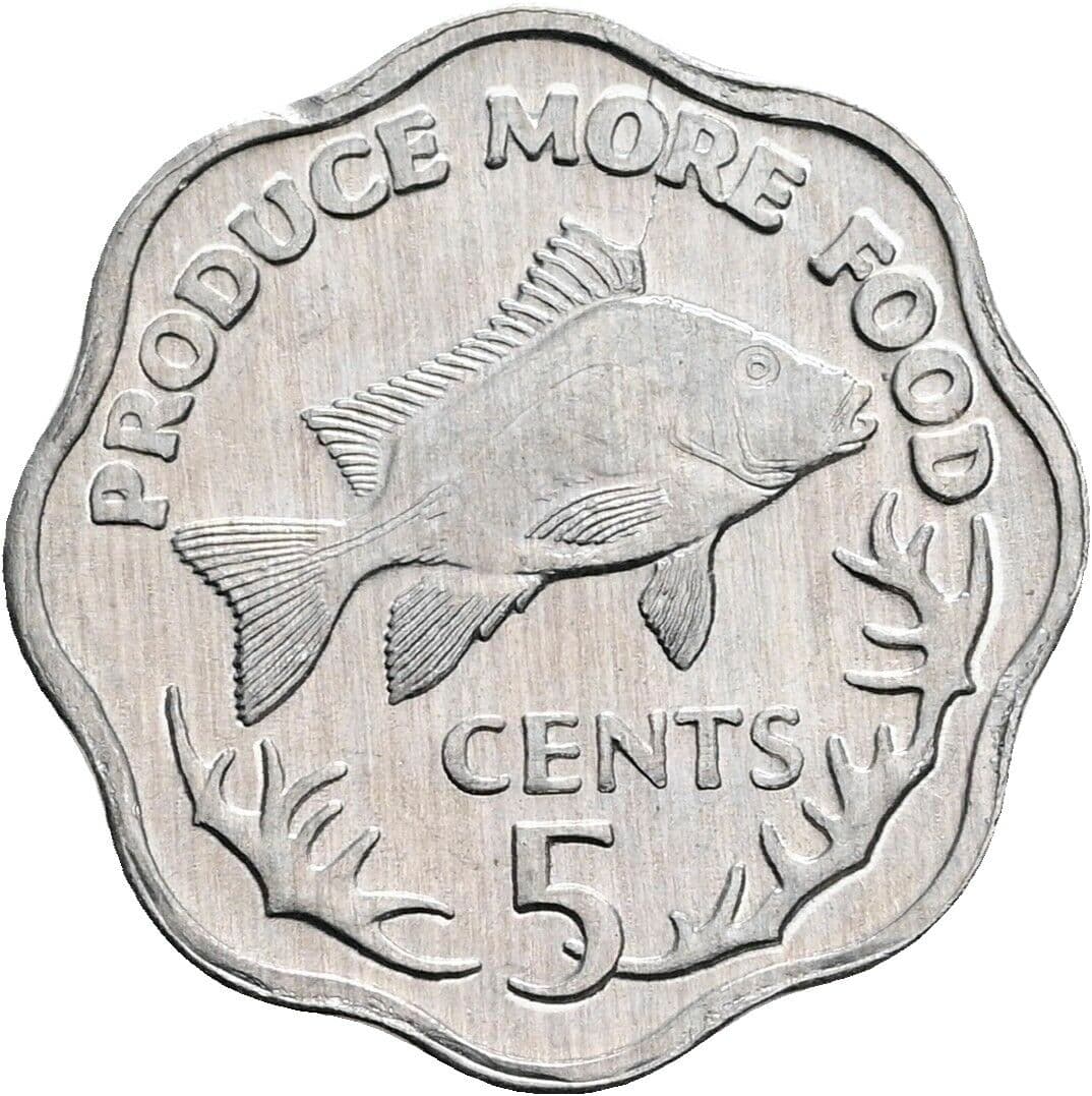 5 Cents 1977 – Vorderseite