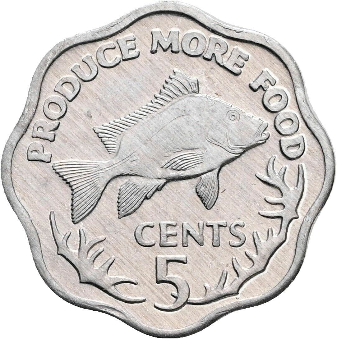 5 Cents 1977 – Vorderseite