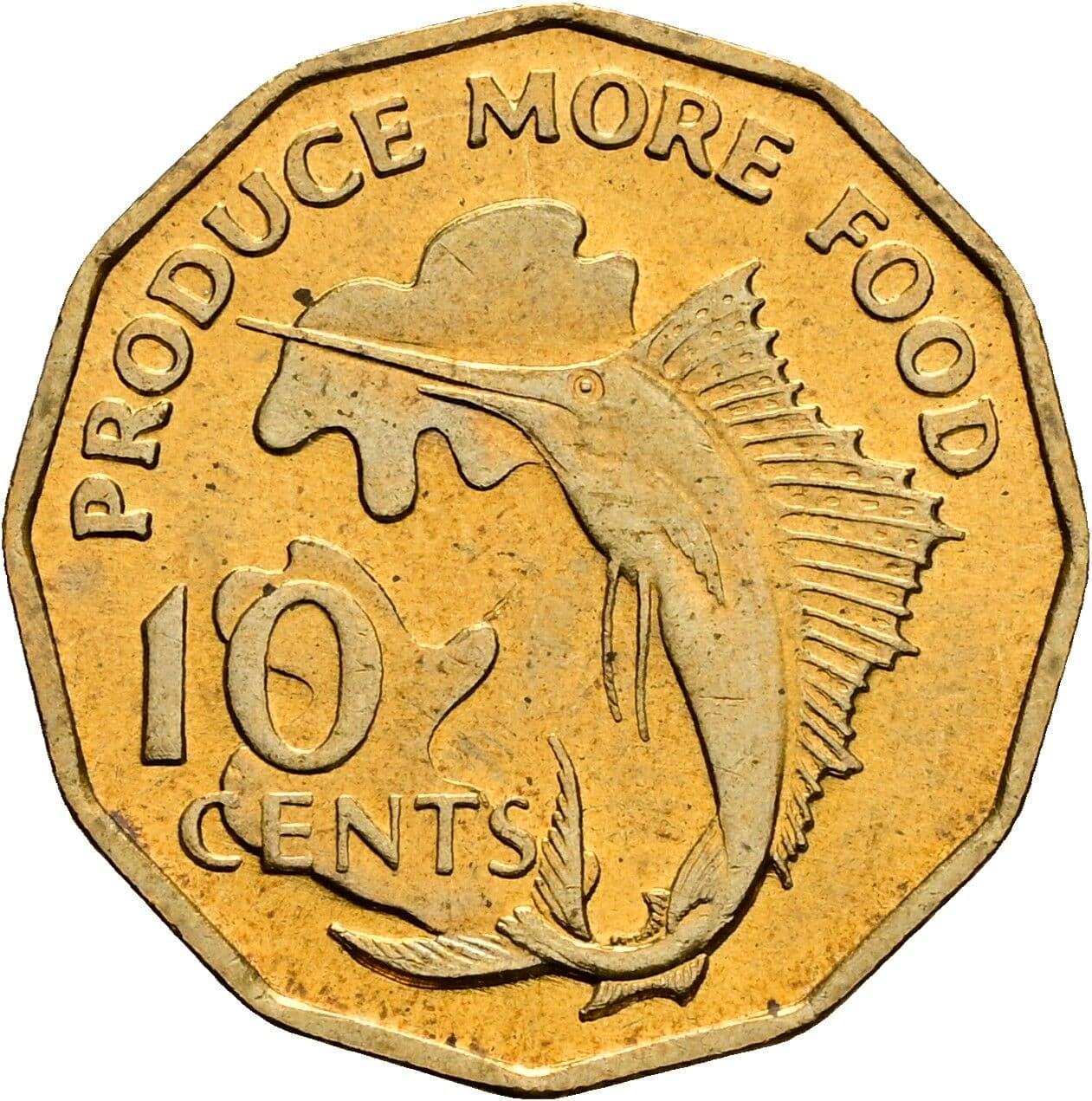 10 Cents 1977 – Vorderseite