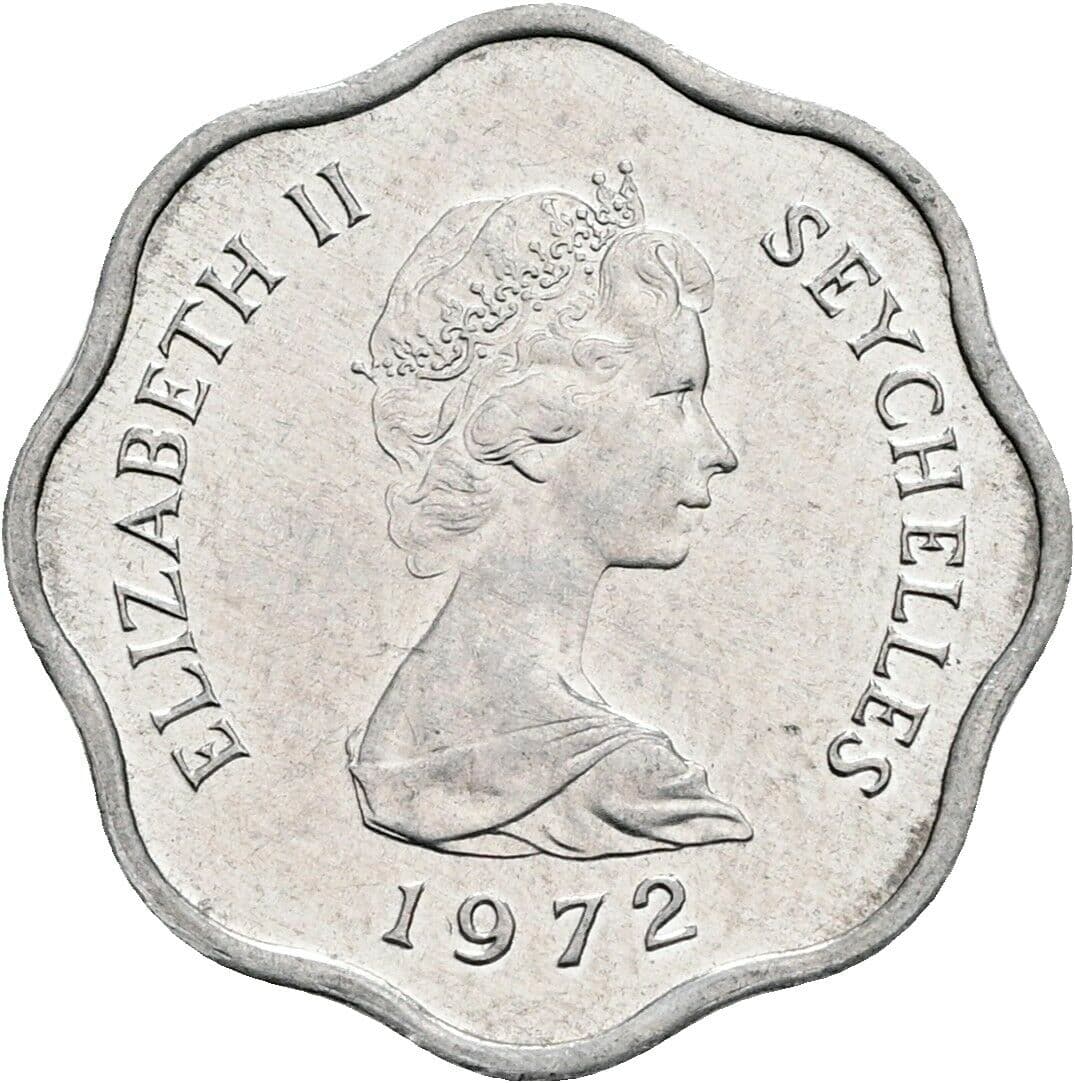 5 Cents Elisabeth II. 1952-2022 1972 – Vorderseite