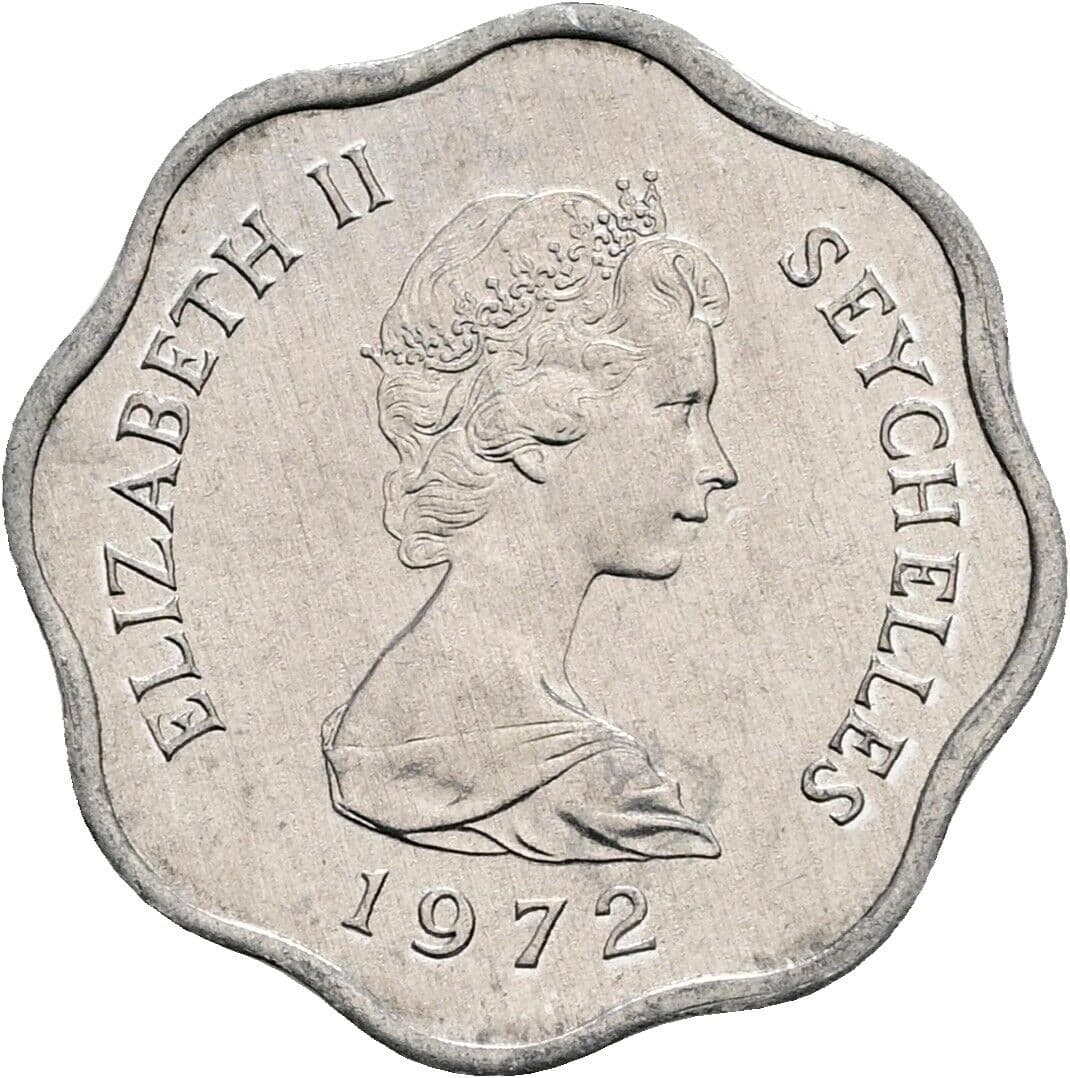 5 Cents Elisabeth II. 1952-2022 1972 – Vorderseite