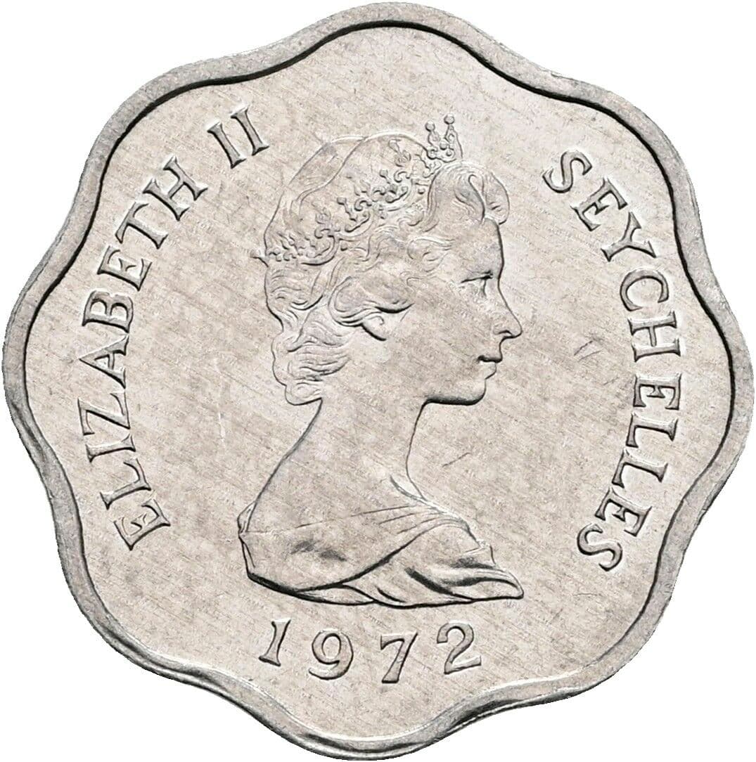 5 Cents Elisabeth II. 1952-2022 1972 – Vorderseite
