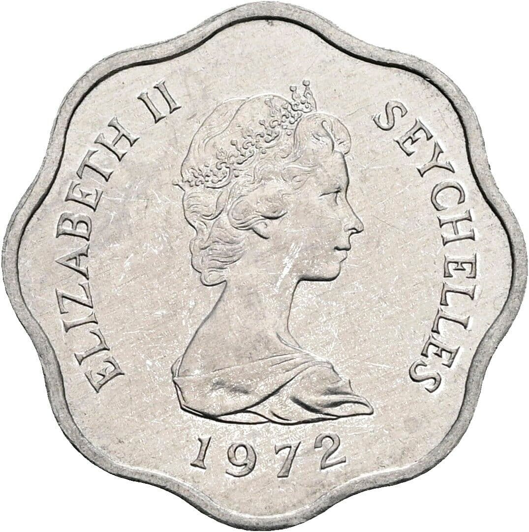 5 Cents Elisabeth II. 1952-2022 1972 – Vorderseite