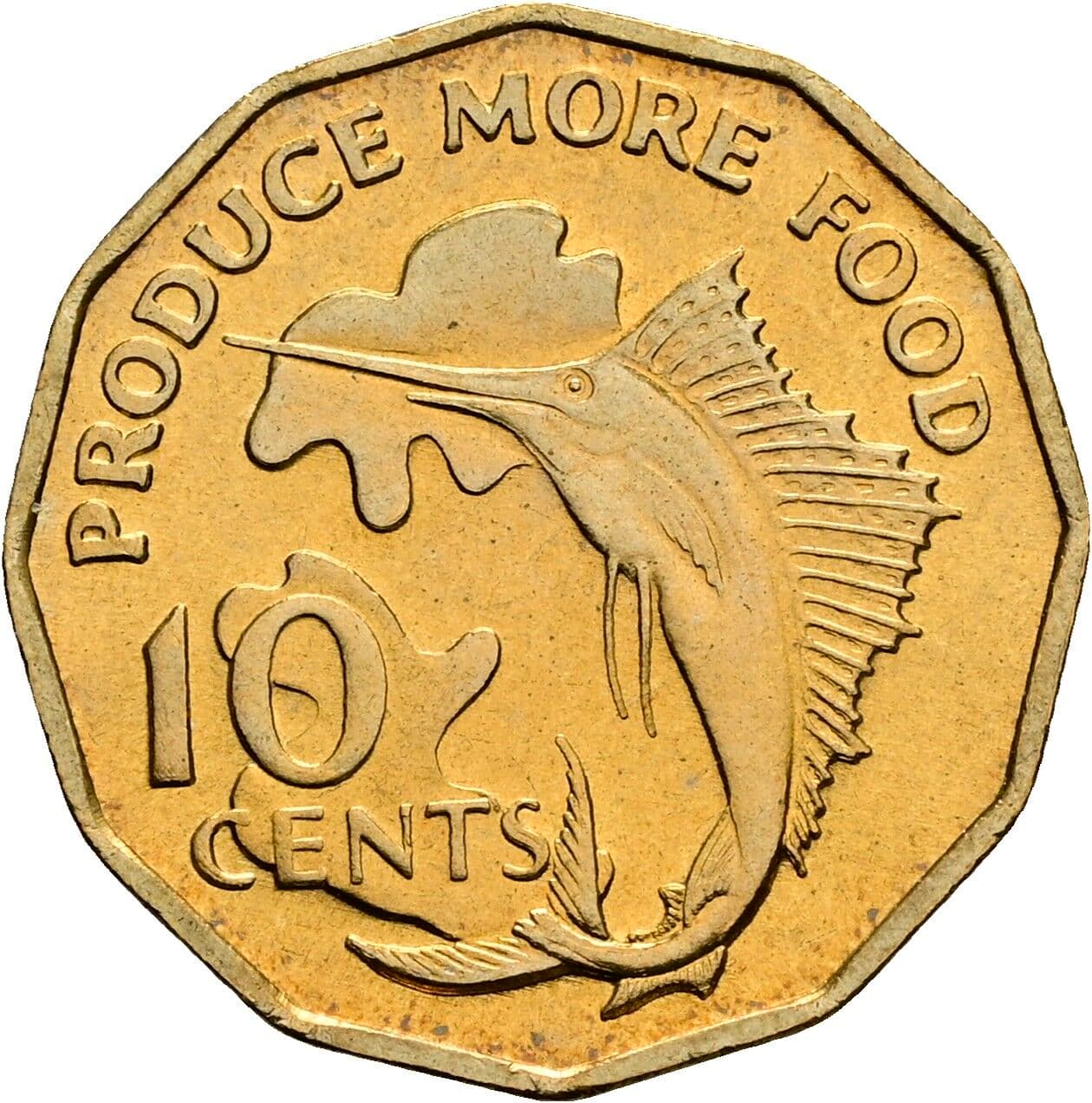 10 Cents 1977 – Vorderseite