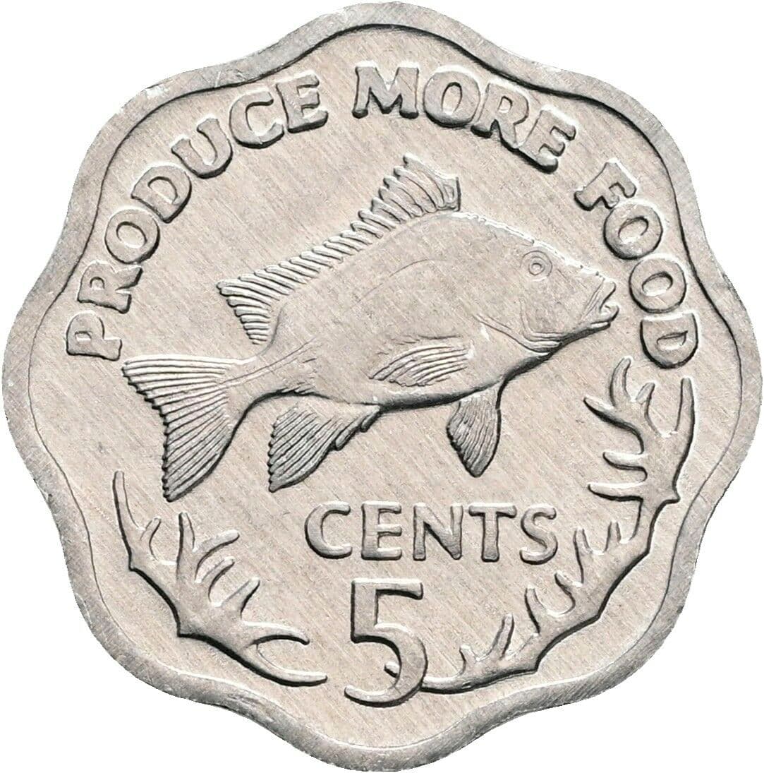 5 Cents 1977 – Vorderseite