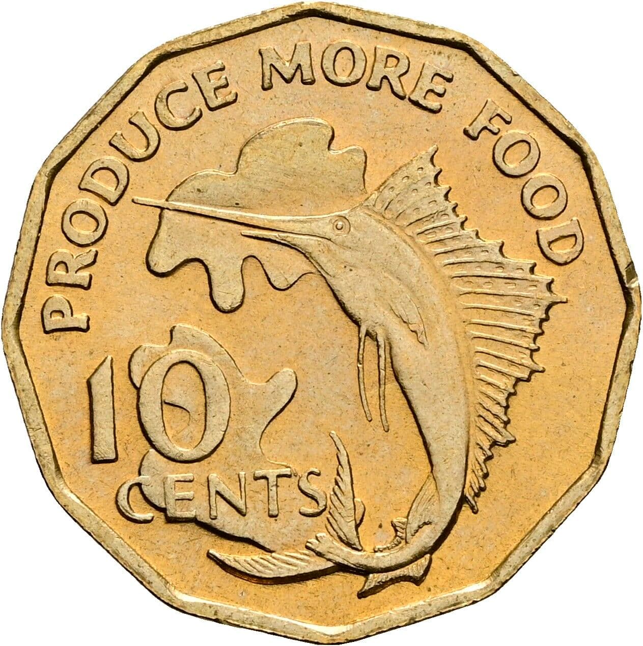 10 Cents 1977 – Vorderseite