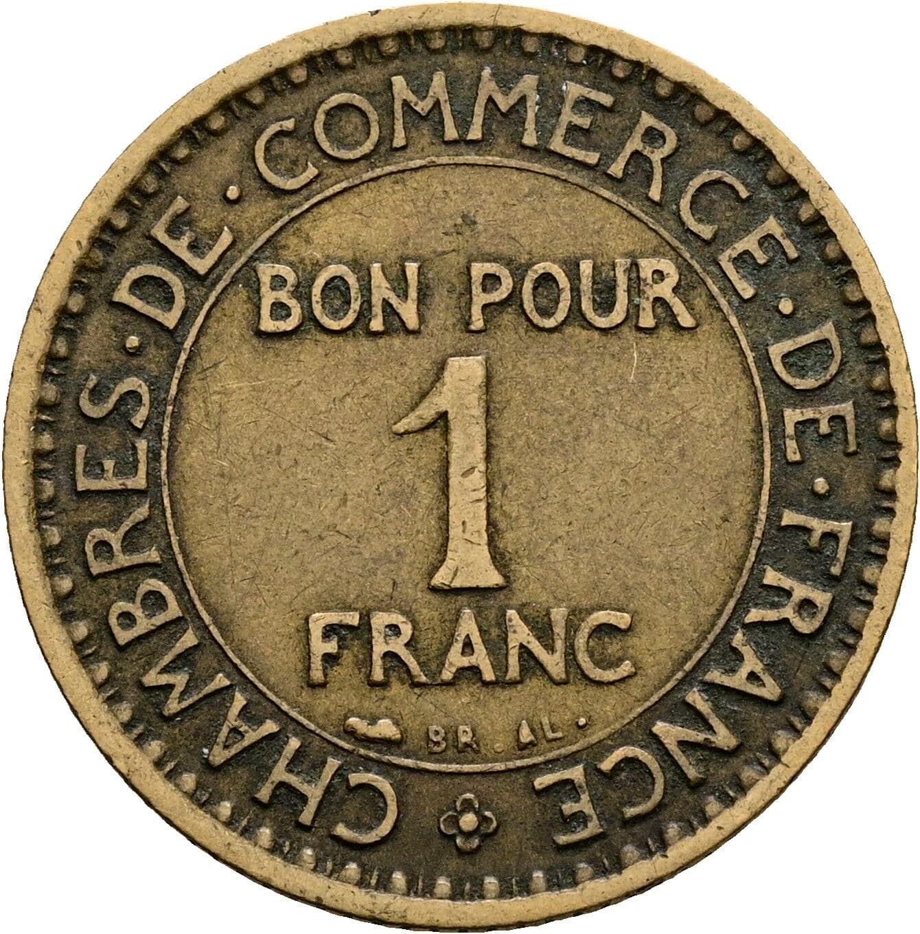 1 Franc 1920 – Vorderseite