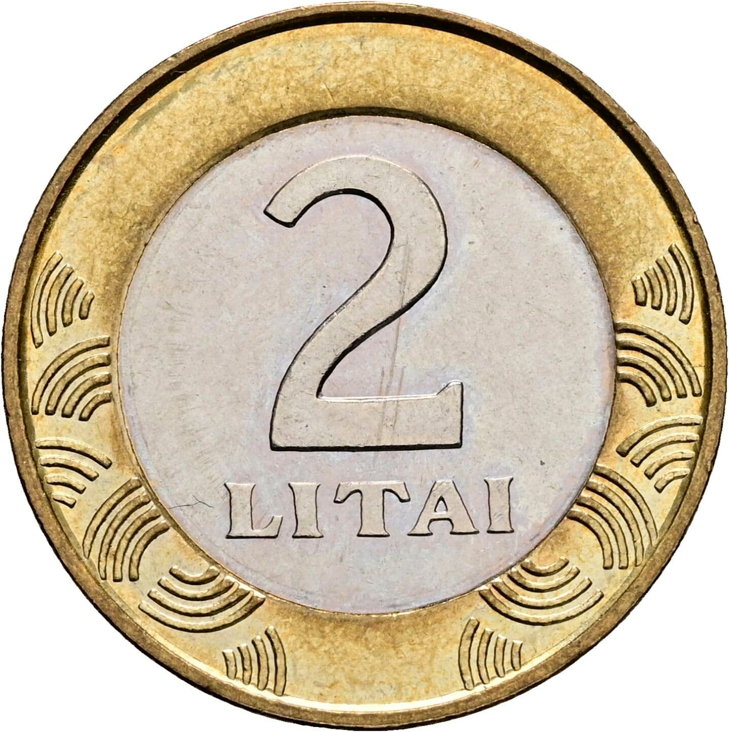 2 Litai 1999 – Vorderseite