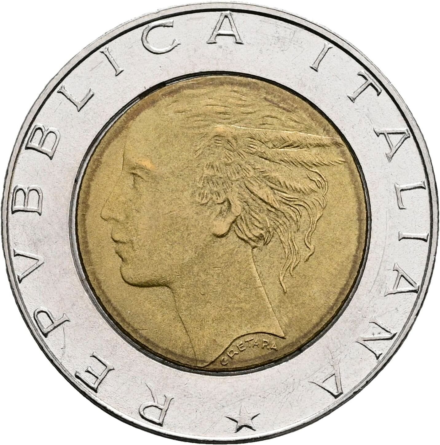 500 Lire 1990 – Vorderseite