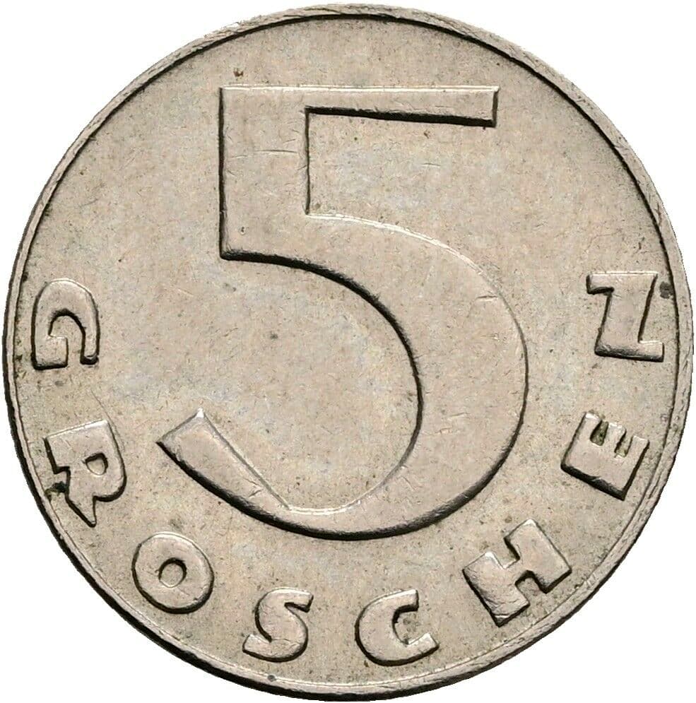 5 Groschen 1932 – Vorderseite