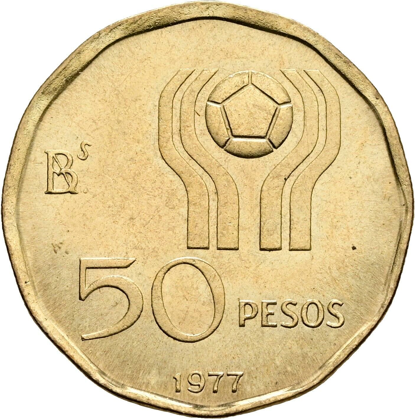50 Pesos 1977 – Vorderseite
