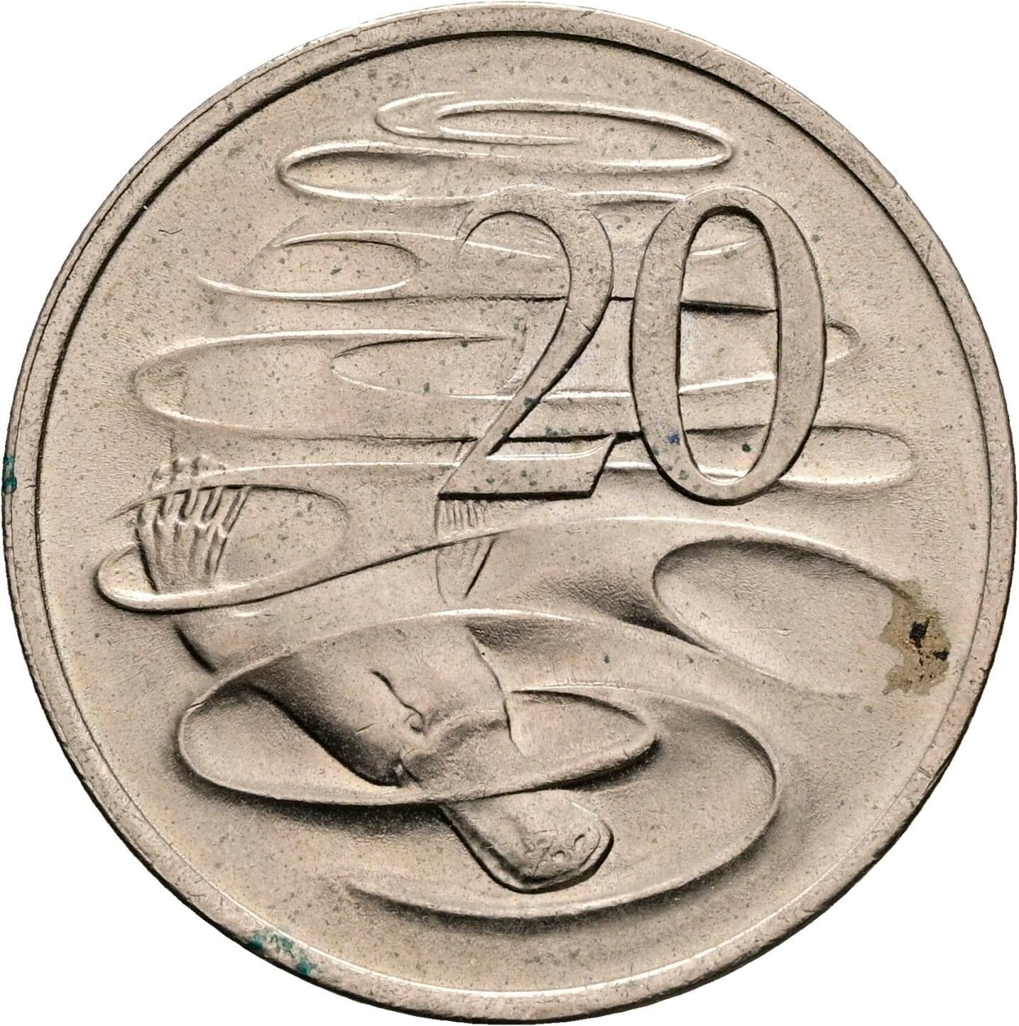 20 Cents Elisabeth II. 1952-2022 1973 – Vorderseite