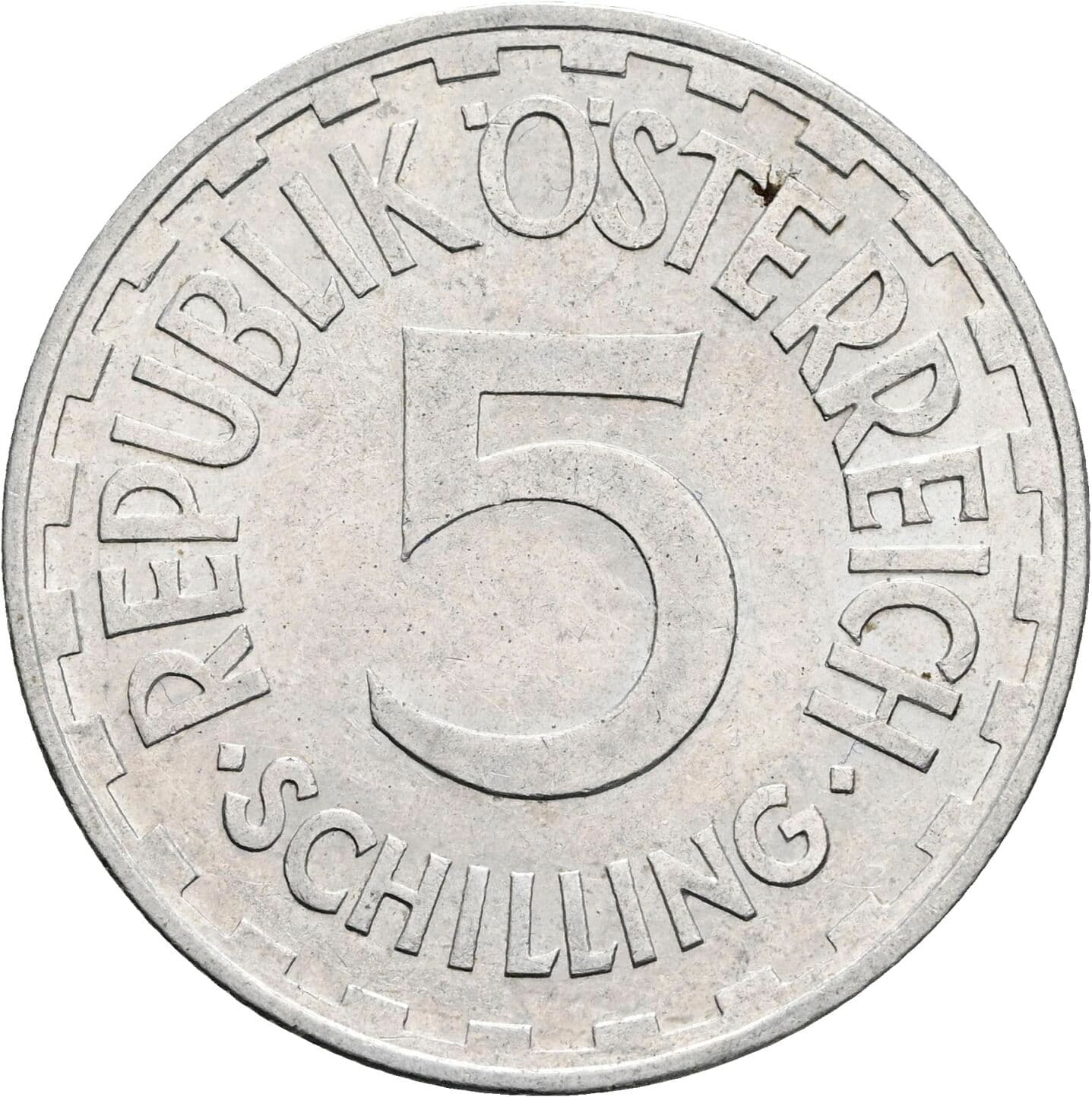 5 Schilling 1952 – Vorderseite