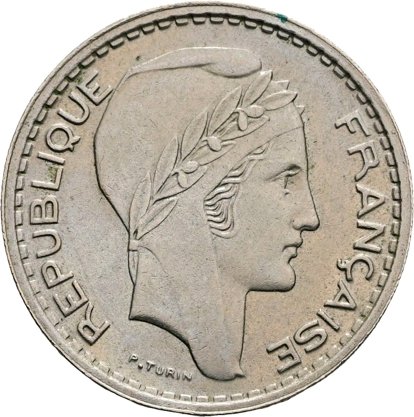 10 Francs 1949 – Vorderseite