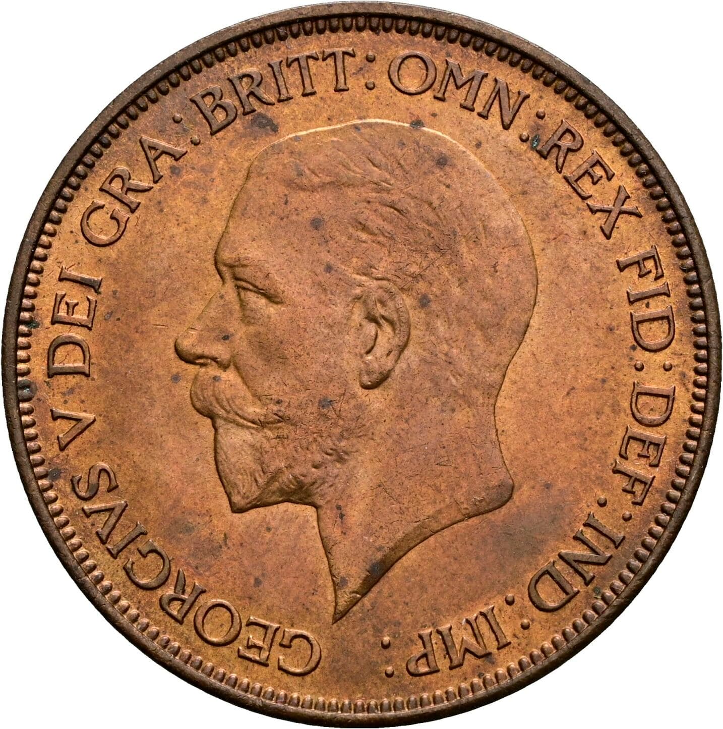 1 Penny George V. 1936 – Vorderseite