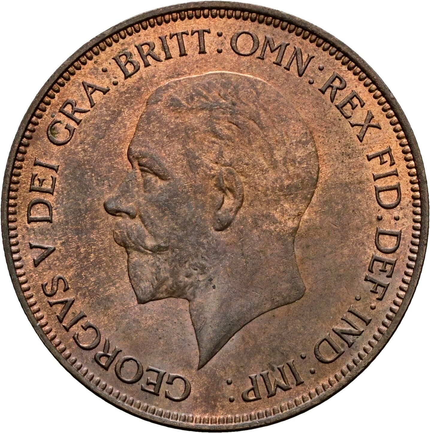 1 Penny George V. 1936 – Vorderseite