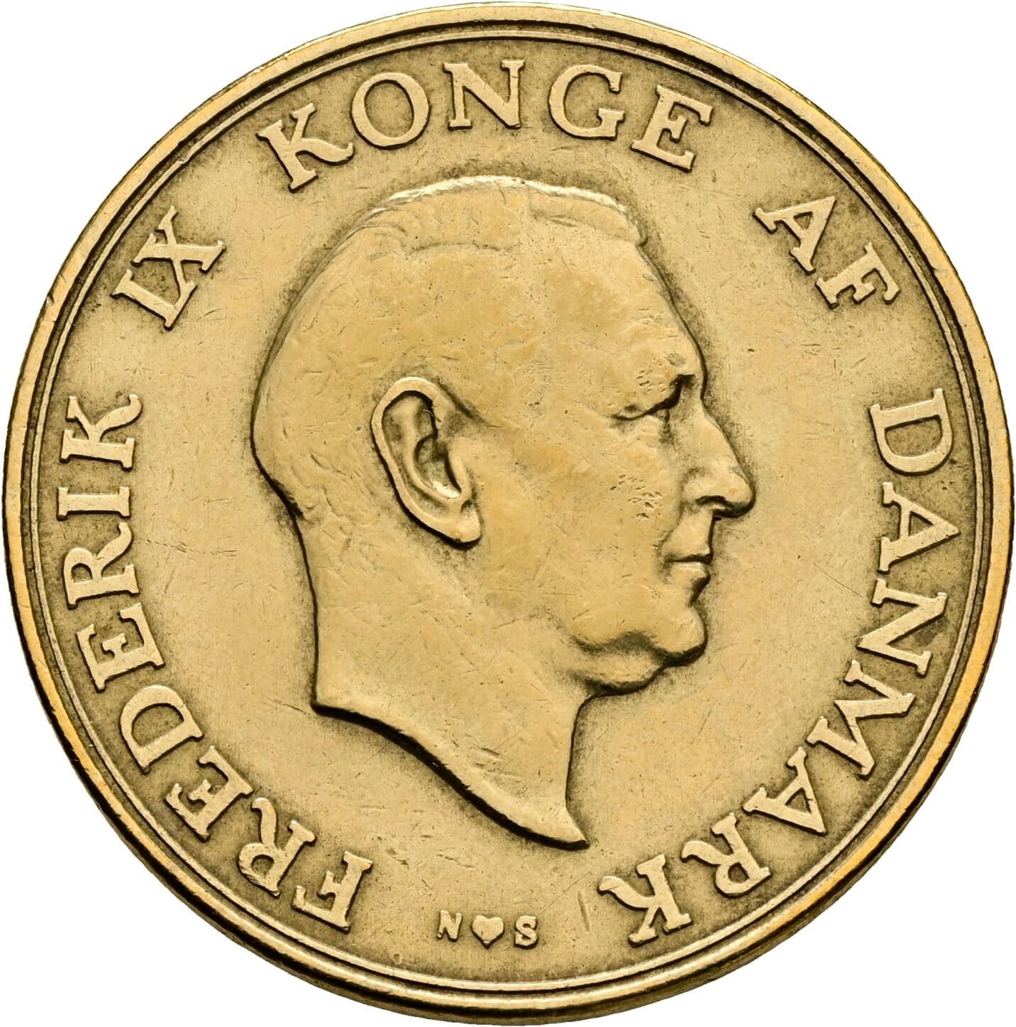 2 Kroner Frederik IX. 1955 – Vorderseite